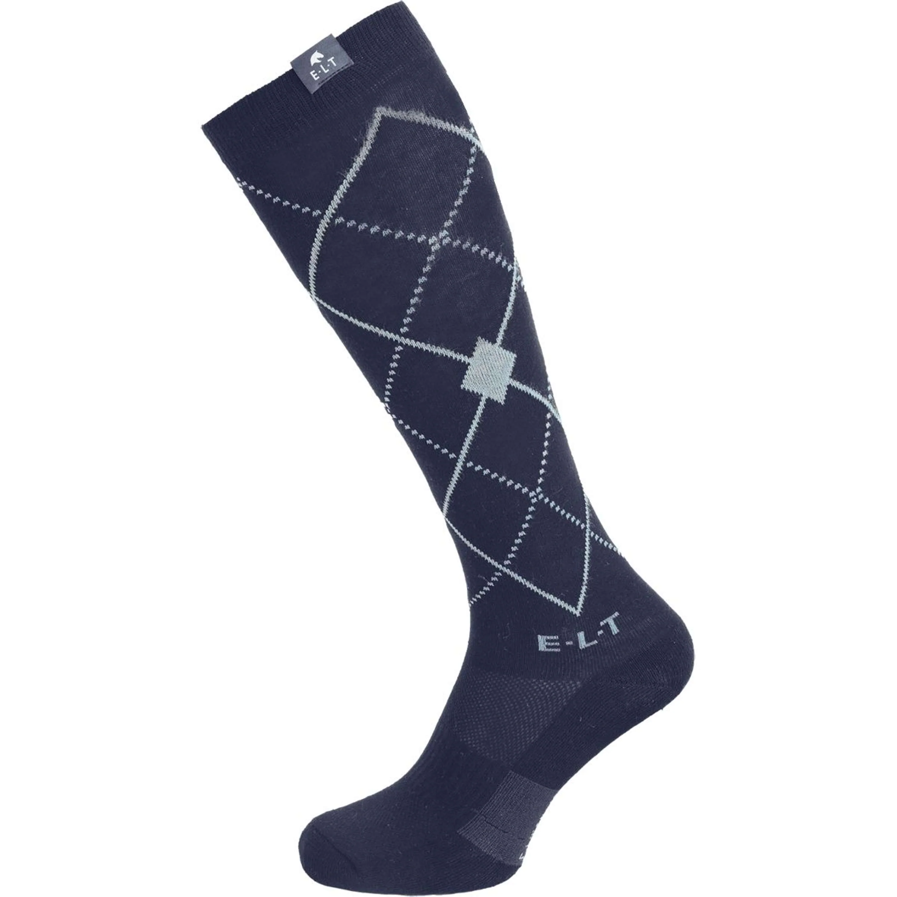 Calzini da equitazione ELT Argyle Blu profondo