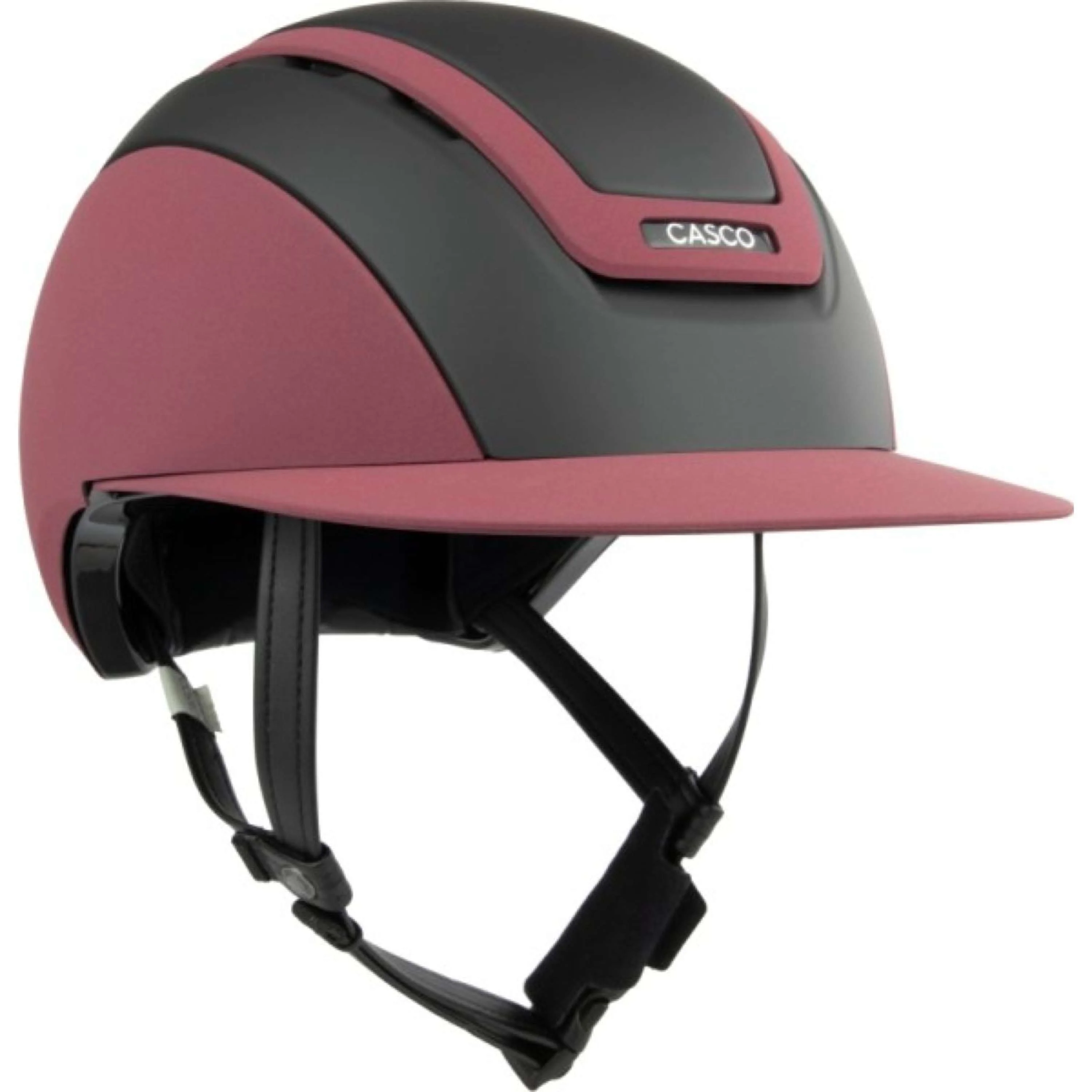 Casco Casco da Equitazione Elite Zwart/Wijnrood