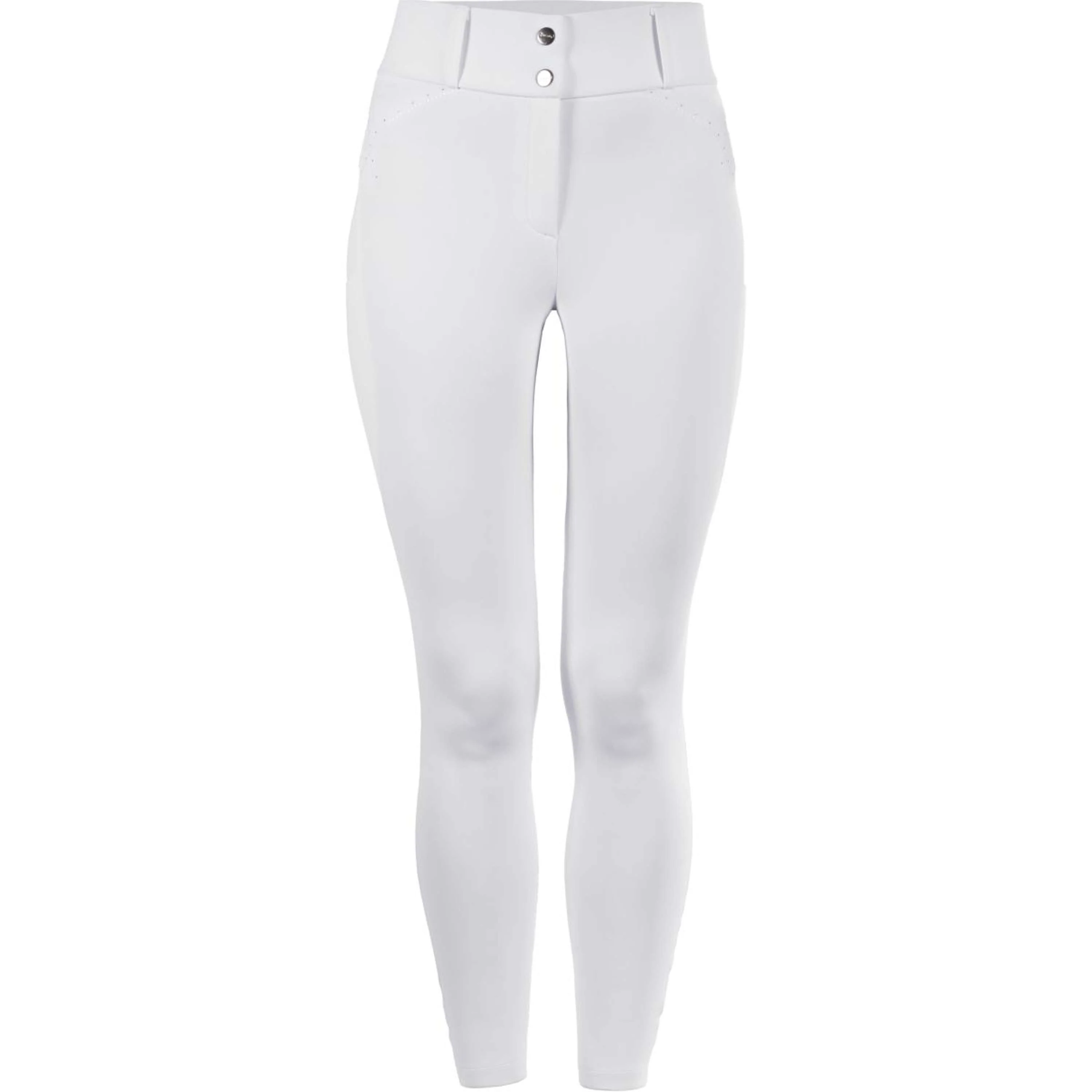 Cavallo Leggings da Equitazione CavalCandera Grip Mobile Bianco