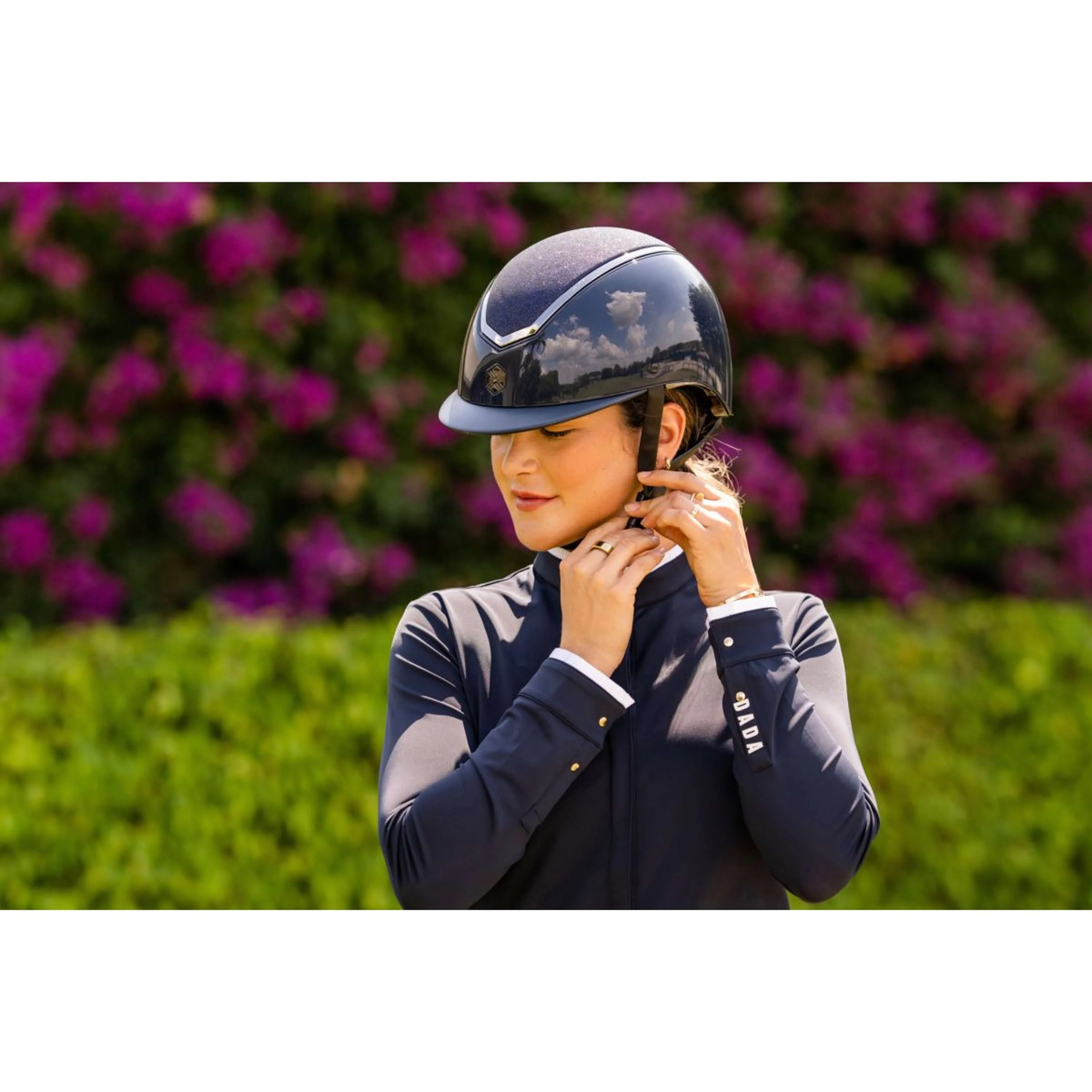 Charles Owen Casco da equitazione Kylo Sparkly MIPS Navy Gloss/Pewter - Image 3