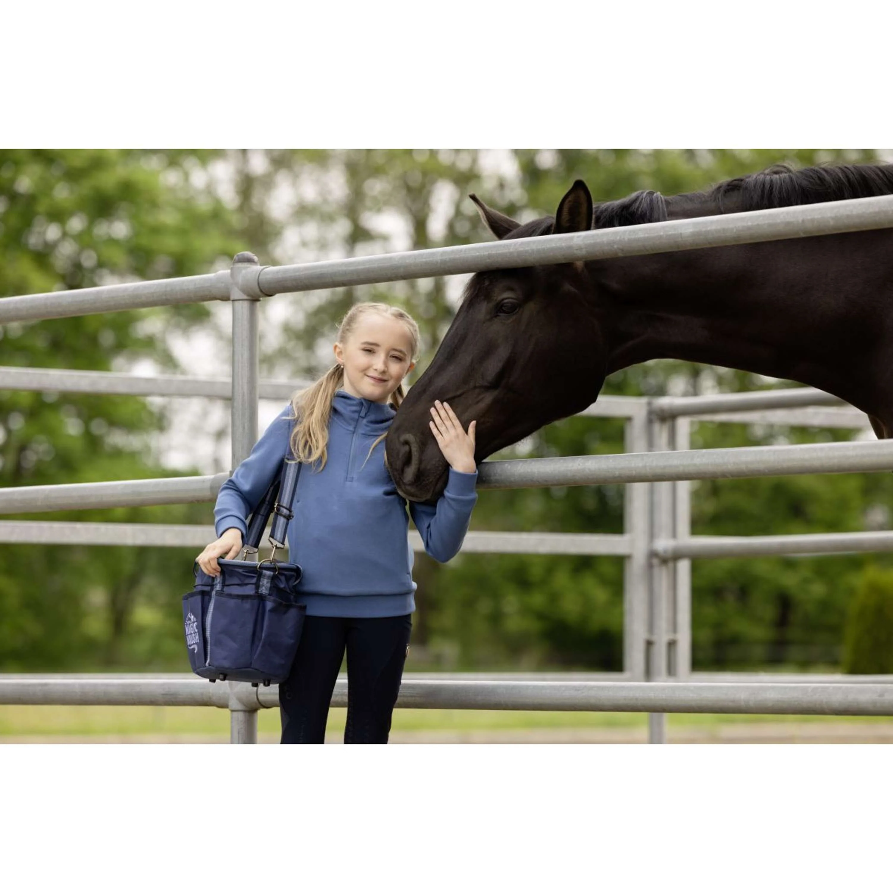 Covalliero Felpa con cappuccio SS26 Bambini Smoked Blue - Image 5
