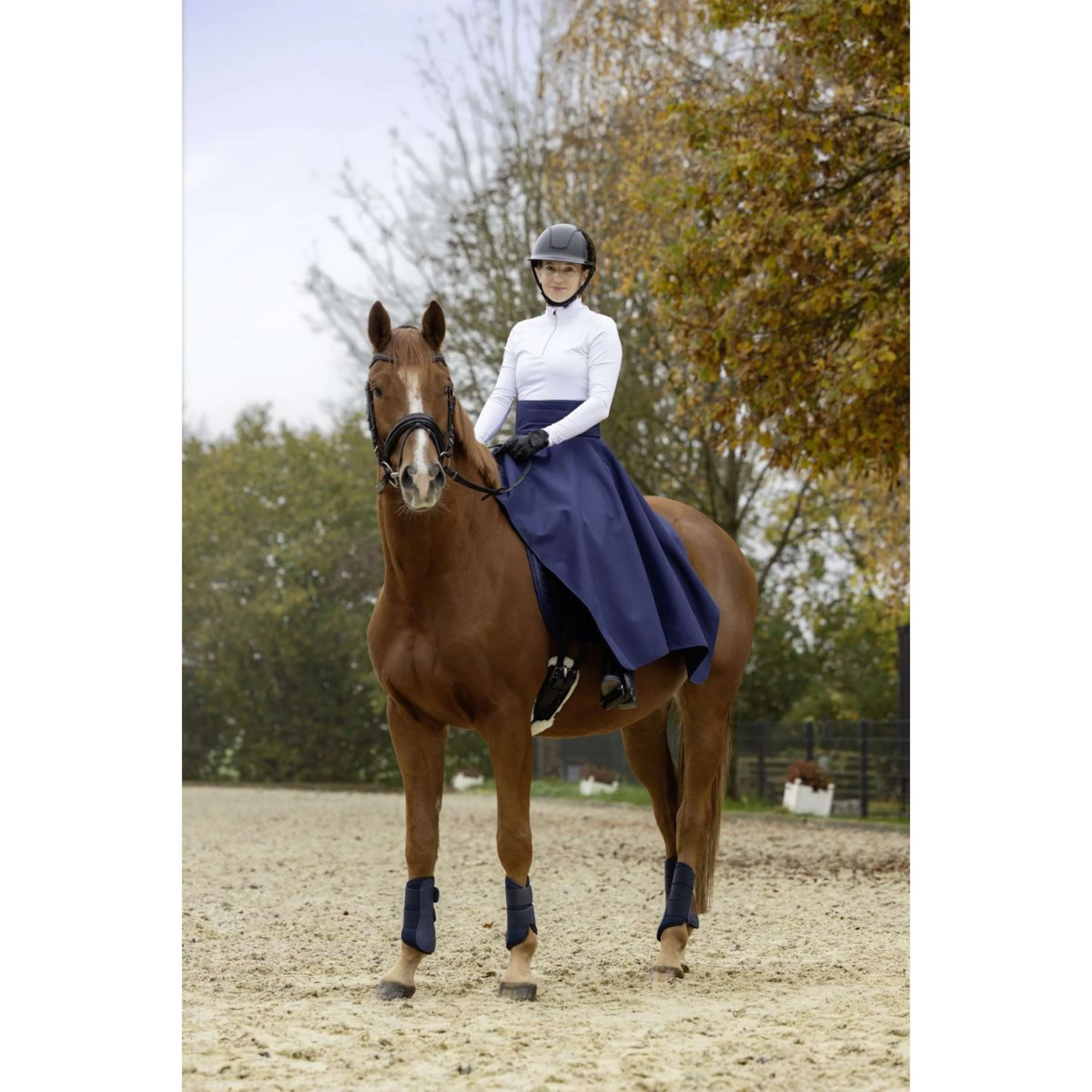 Covalliero Gonna da Equitazione Thermo Navy - Image 3