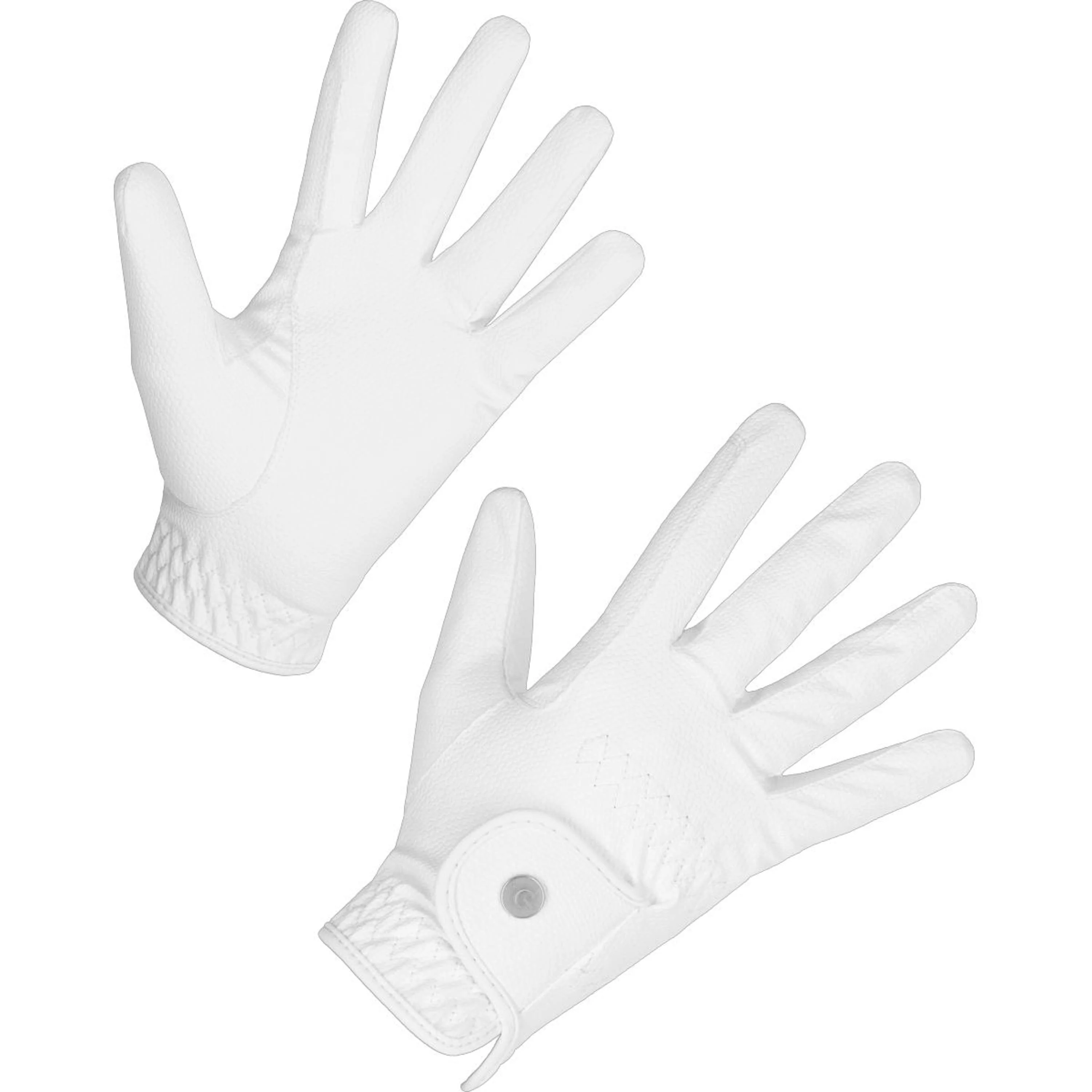 Covalliero Guanti da Equitazione Antana Bianco