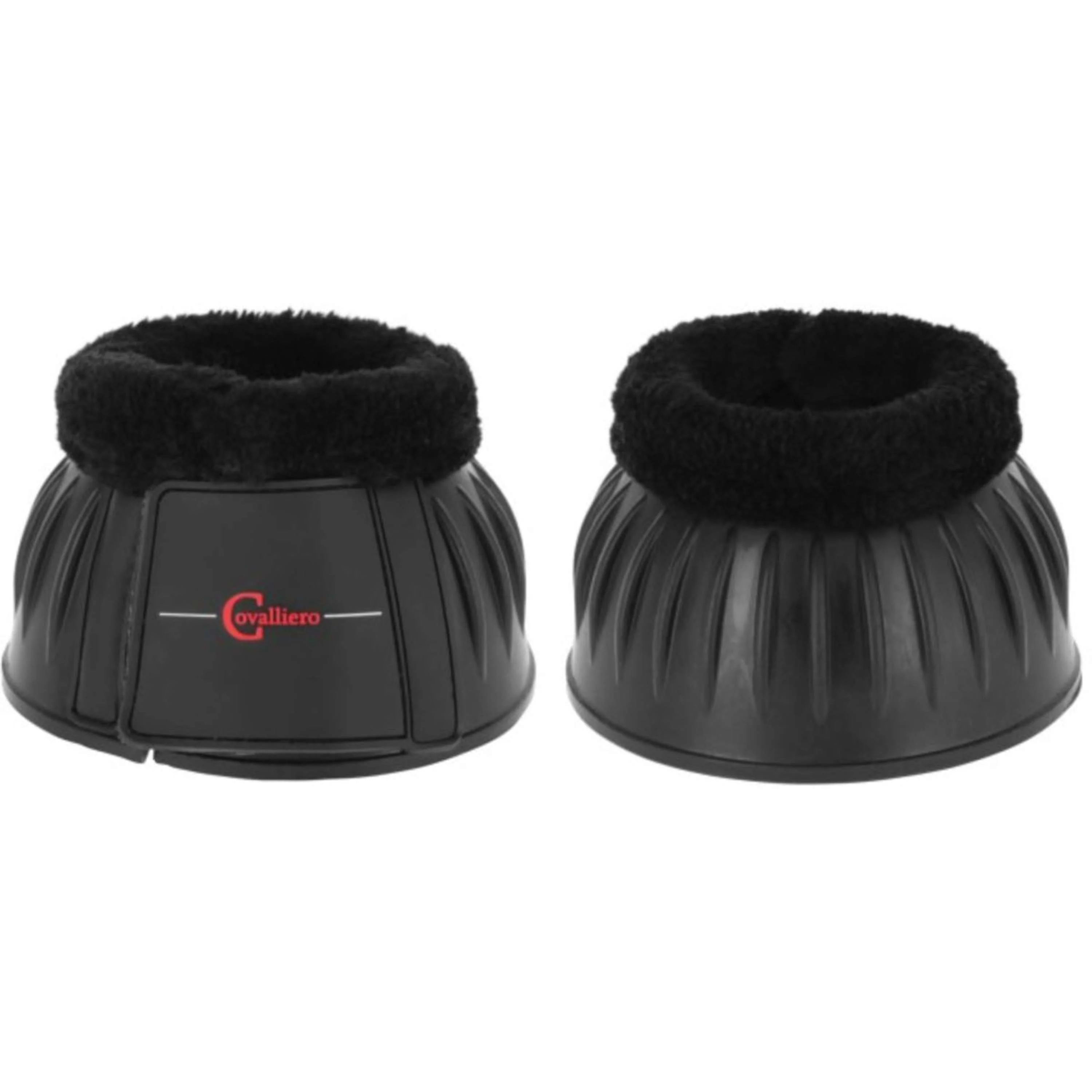 Covalliero Stivaletti a Campana Rubber met Fleecerand Nero