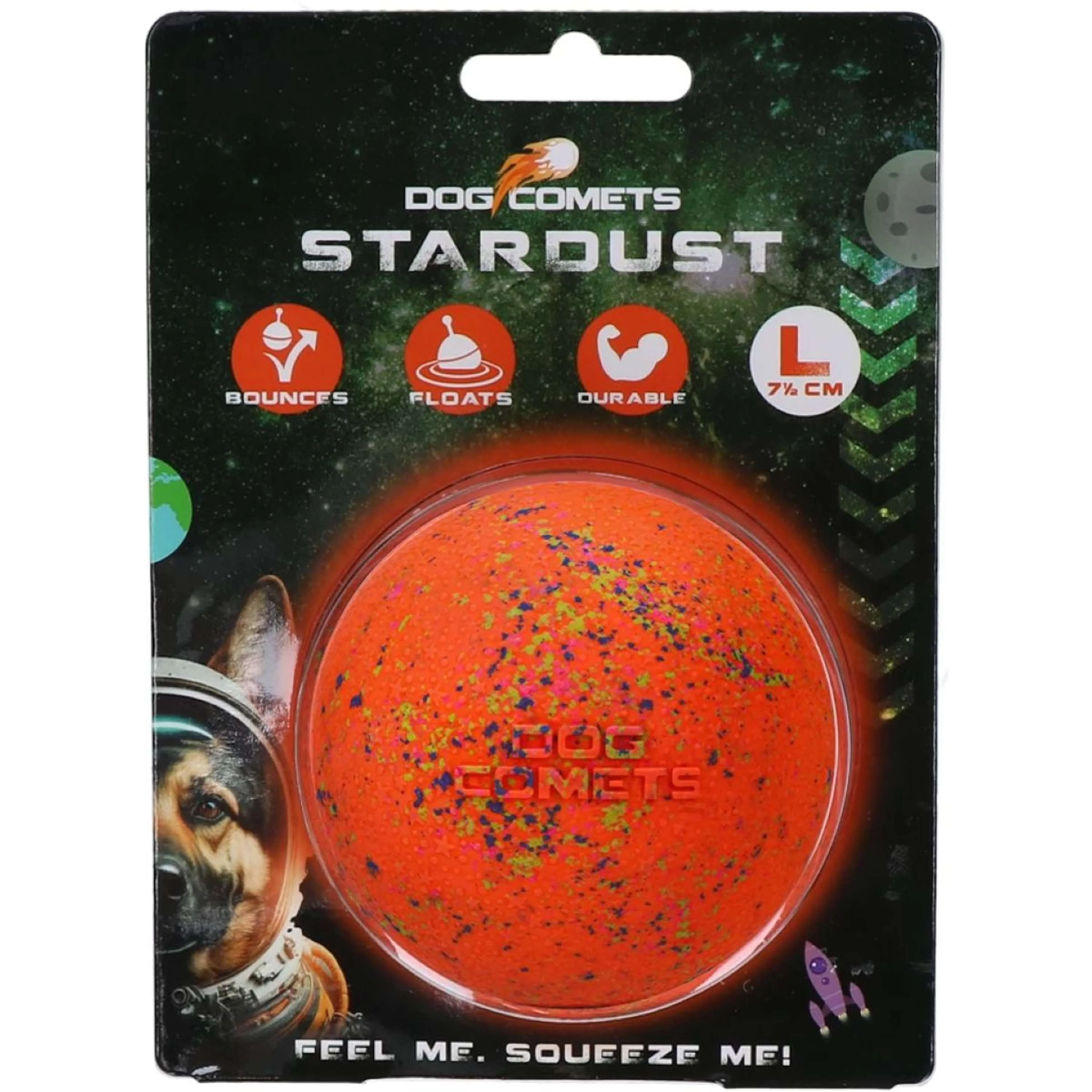 Dog Comets Palla Stardust Arancia