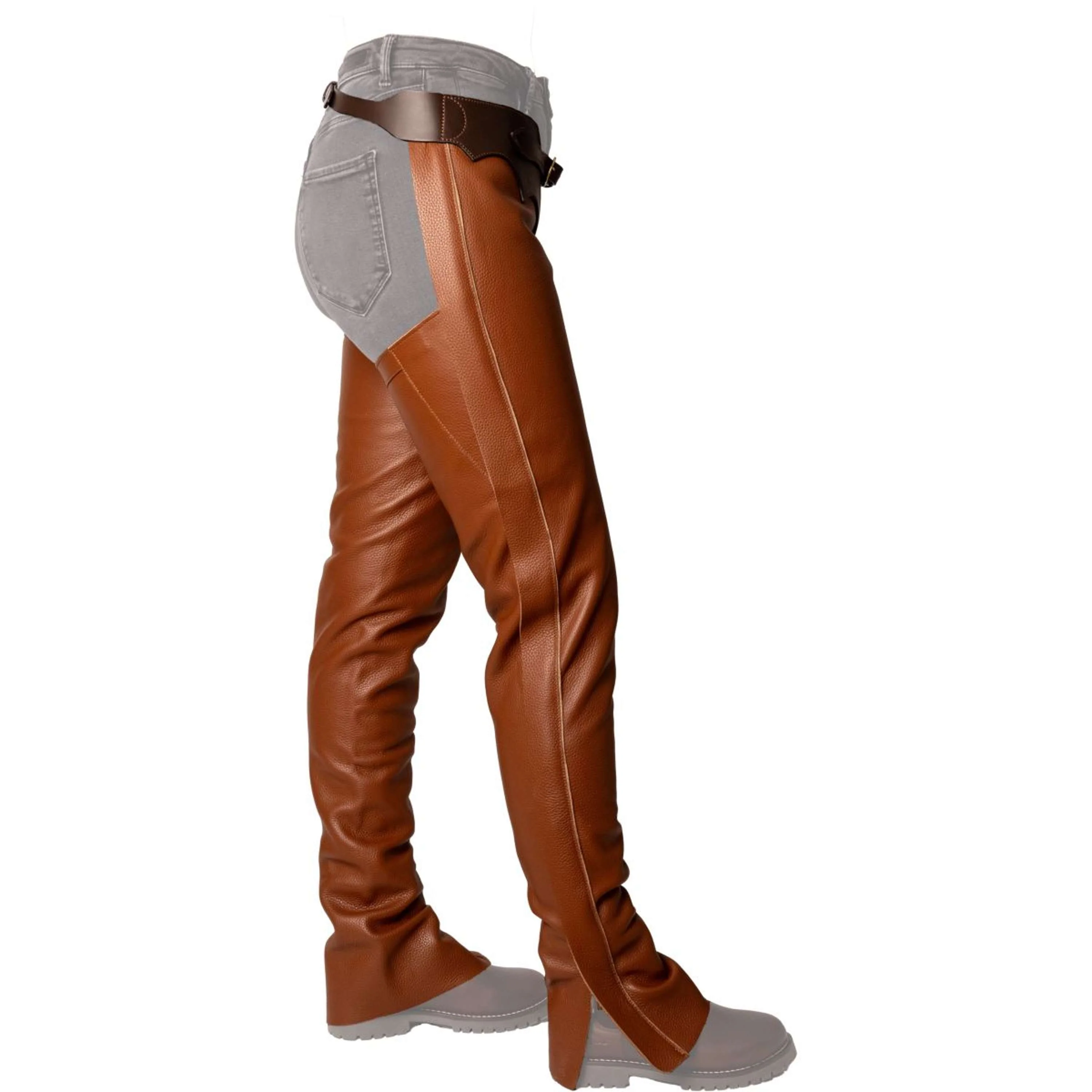 Dyon Chaps lunghi in Pelle Standard Cognac - Image 4