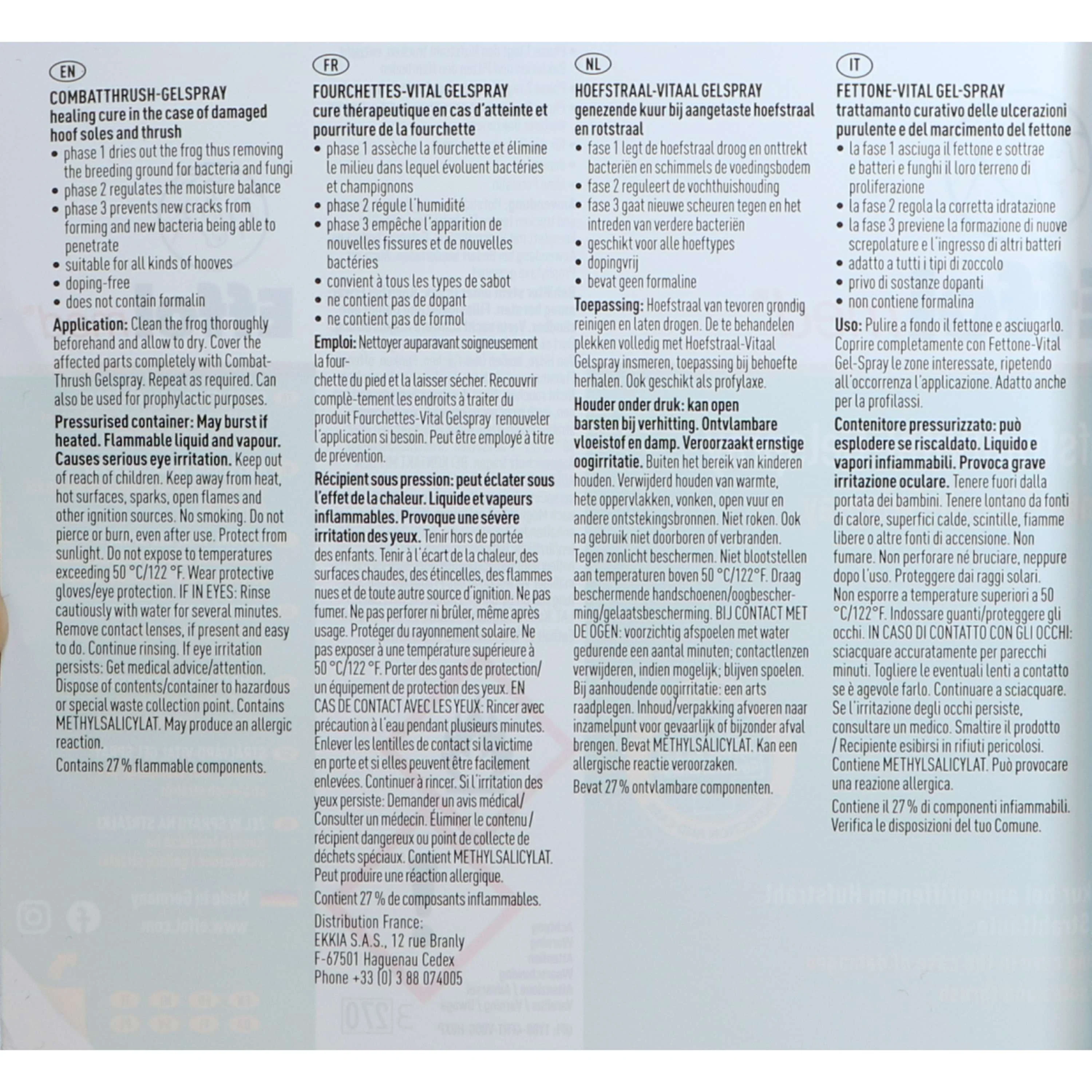 Effol Spray gel per fettone HoofstraalVital - Image 4