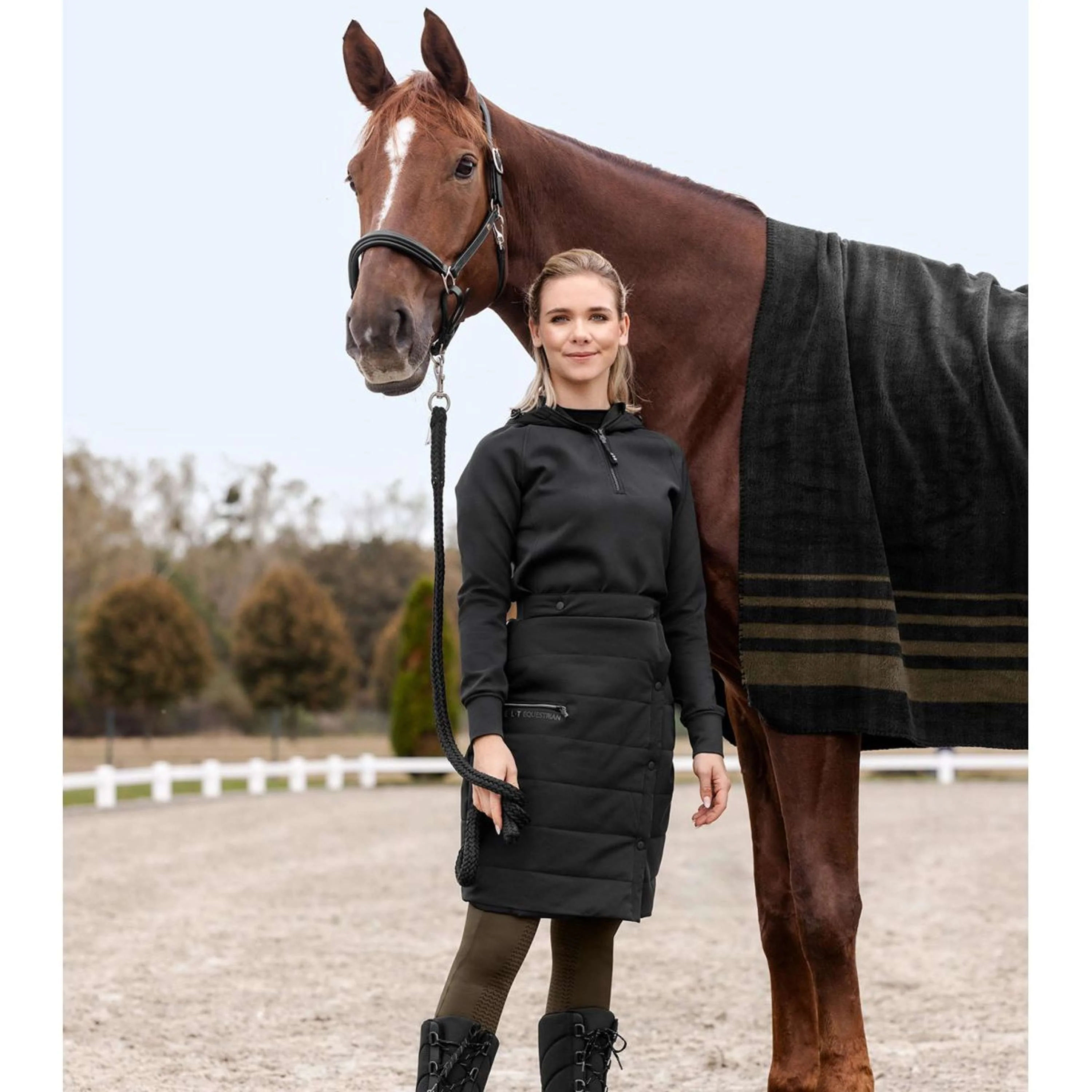 ELT Gonna da Equitazione Rachel Thermal Nero - Image 2