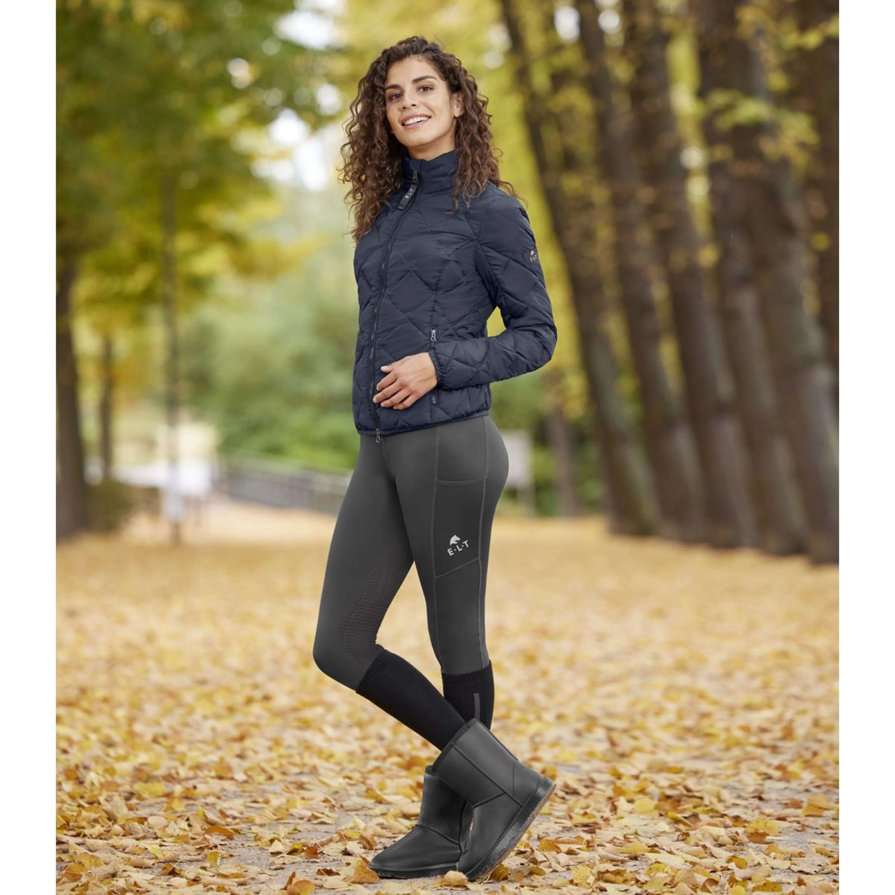 ELT Leggings da equitazione termici Ella Asphalt - Image 3