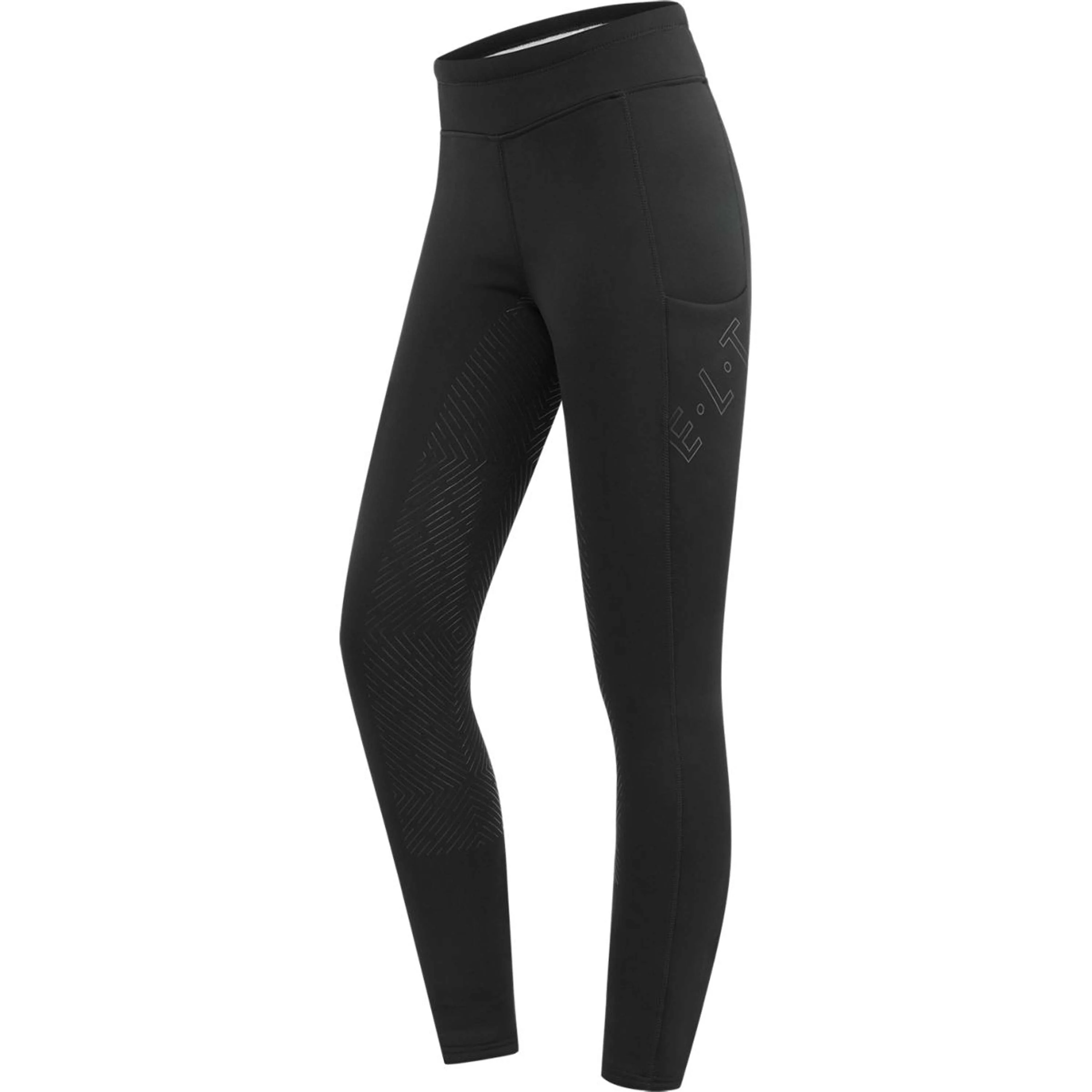 ELT Leggings da equitazione termici Teddy Rica Nero