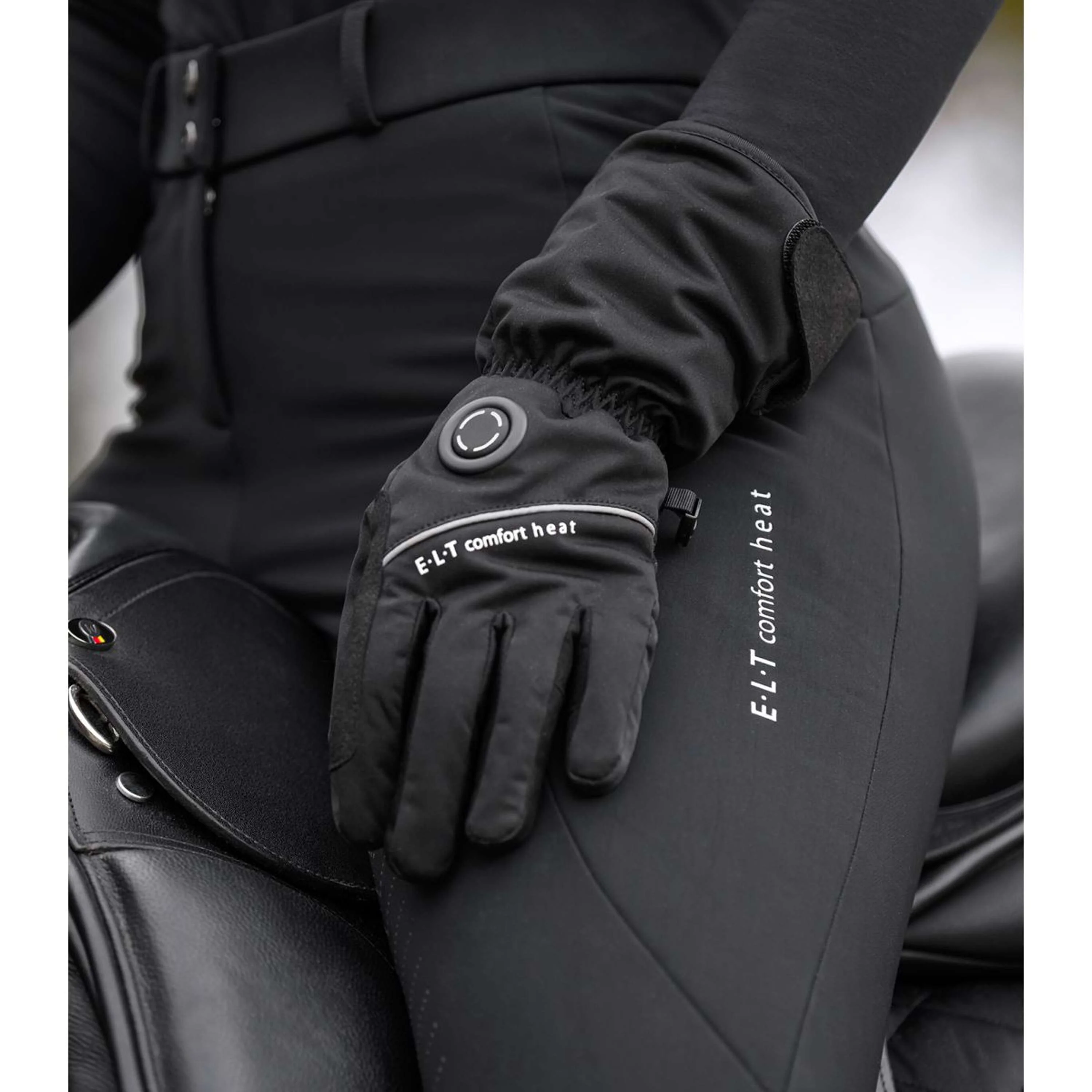 ELT Pantaloni da Equitazione Heated Comfort Nero - Image 4