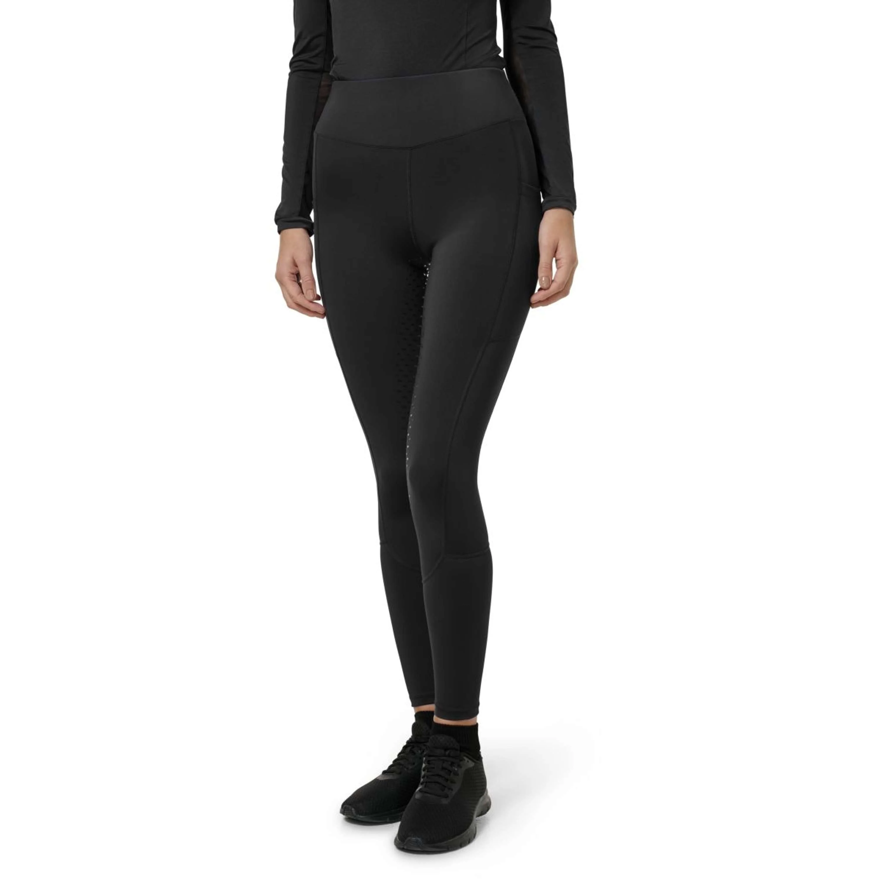 Equestrian Stockholm Leggings da Equitazione Movement Dressage All Black - Image 4