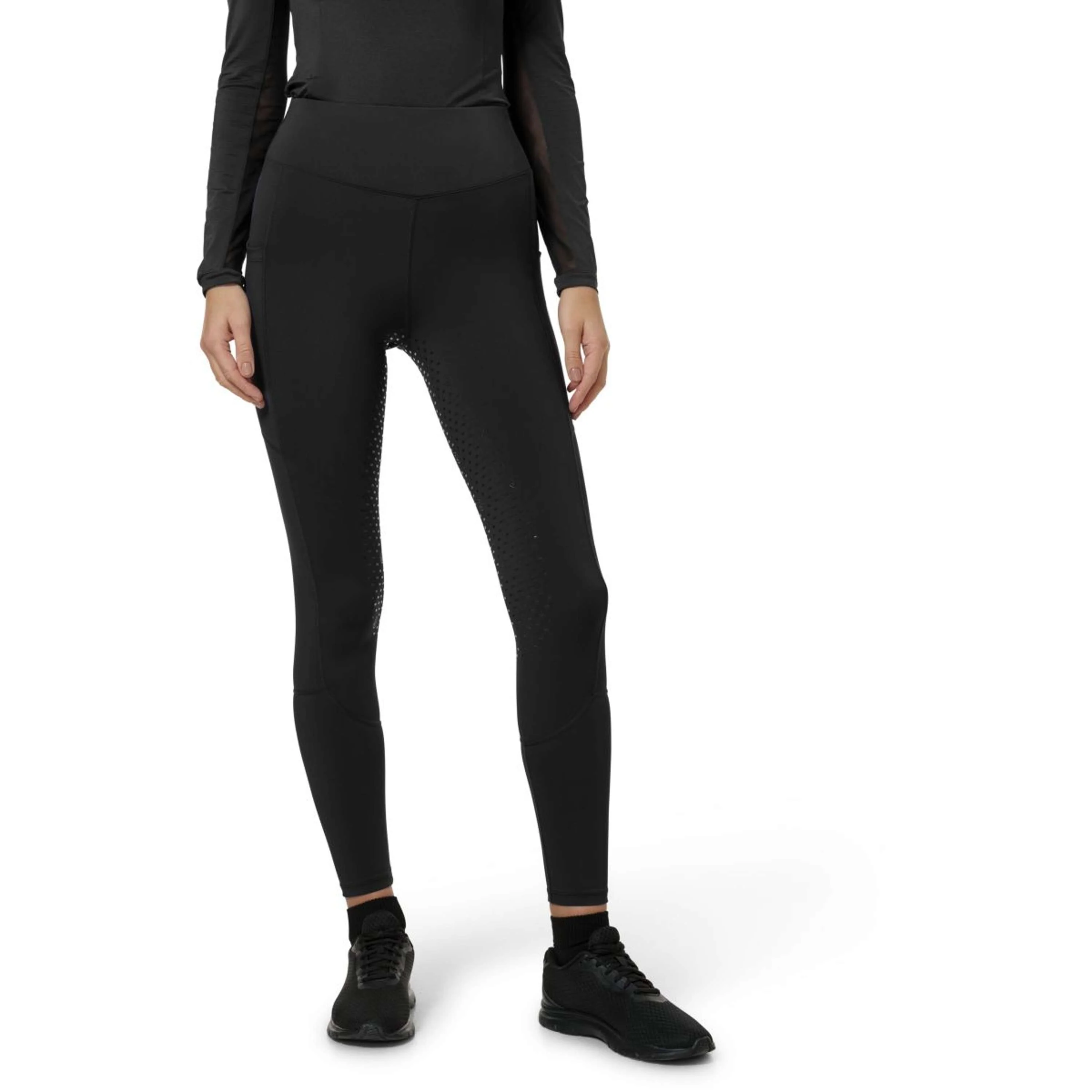 Equestrian Stockholm Leggings da Equitazione Movement Dressage All Black - Image 7