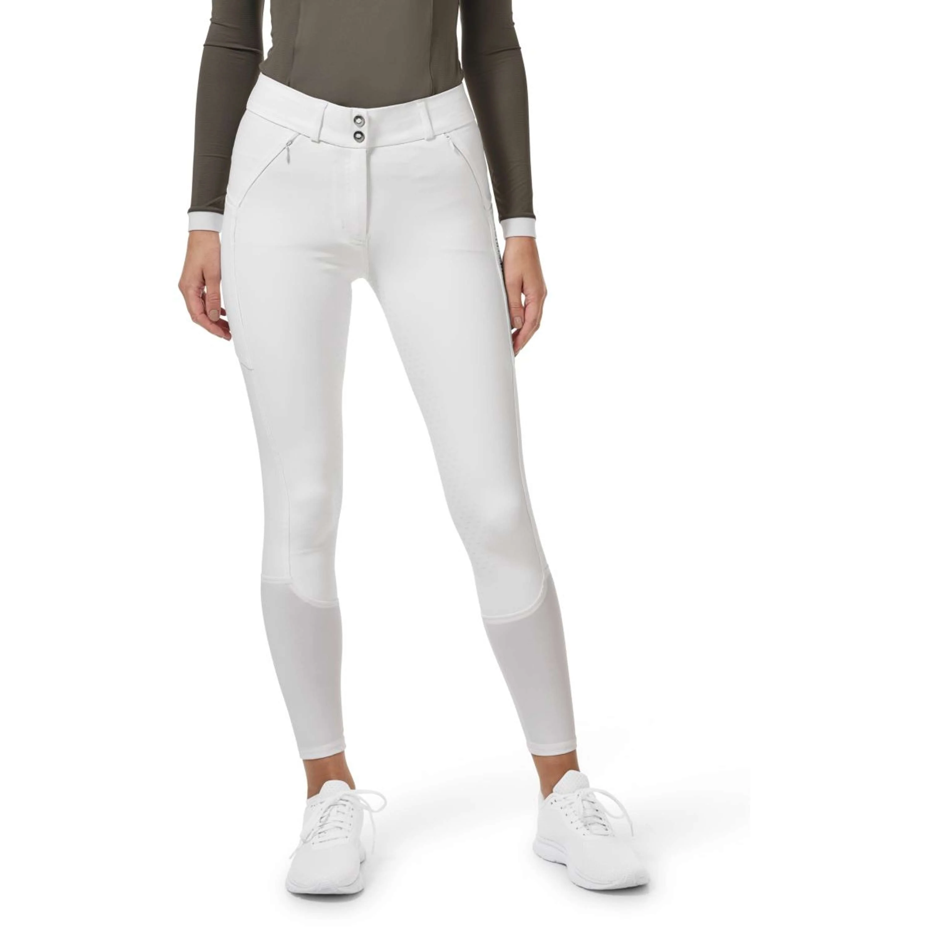Equestrian Stockholm Pantaloni da Equitazione Elite Dressage Bianco - Image 5