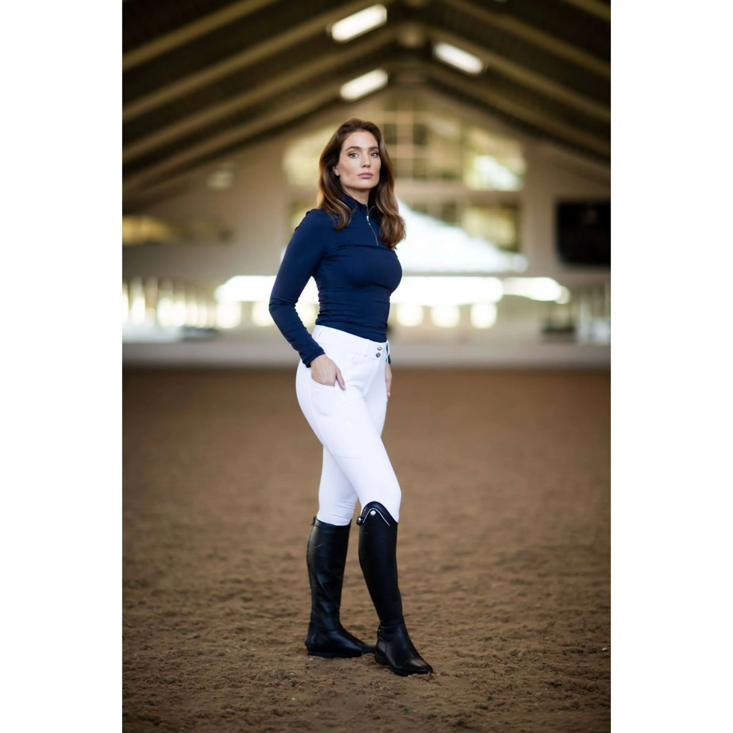 Equestrian Stockholm Pantaloni da Equitazione Elite Dressage Bianco - Image 9