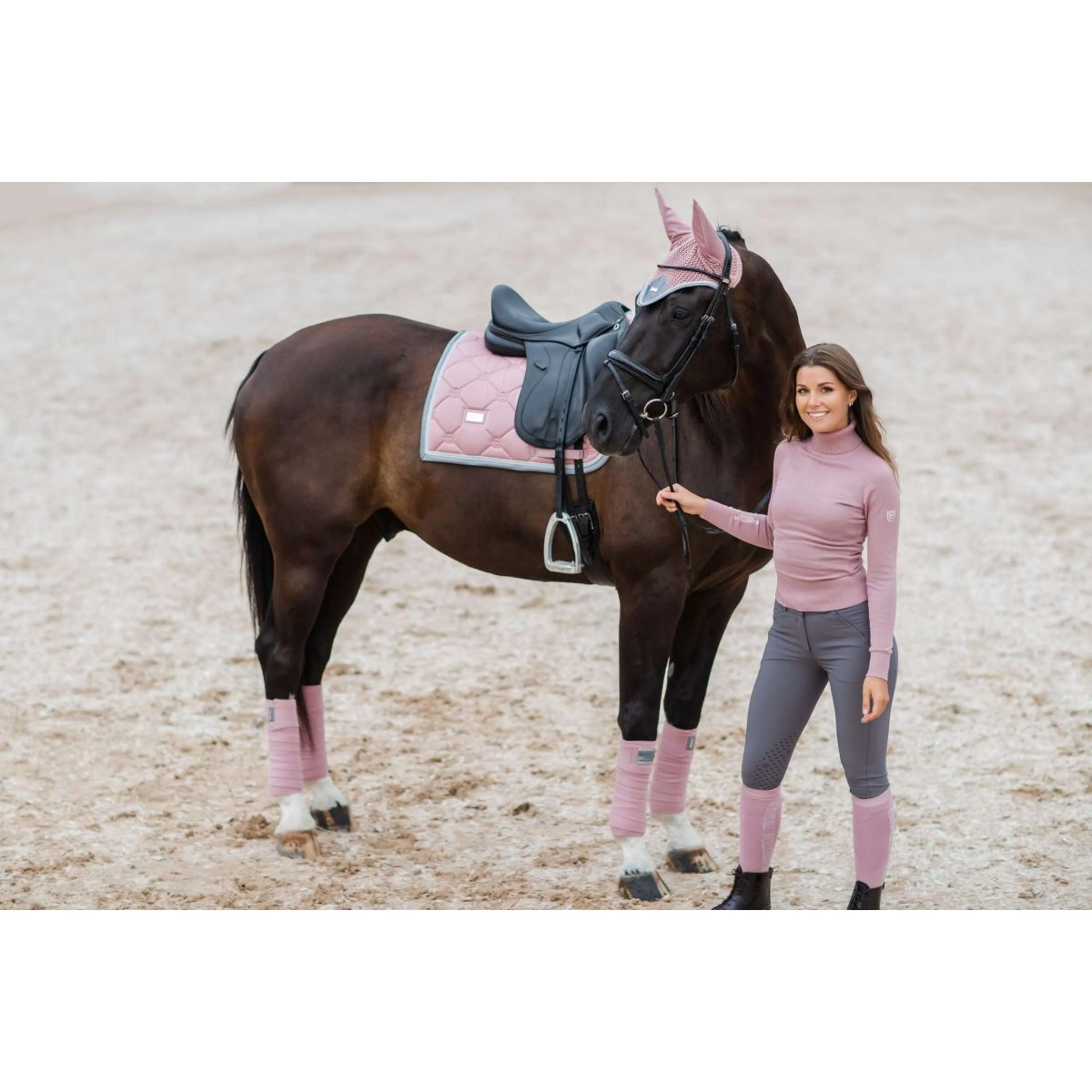 Equestrian Stockholm Sottosella Dressage Pink Pearl - Image 2
