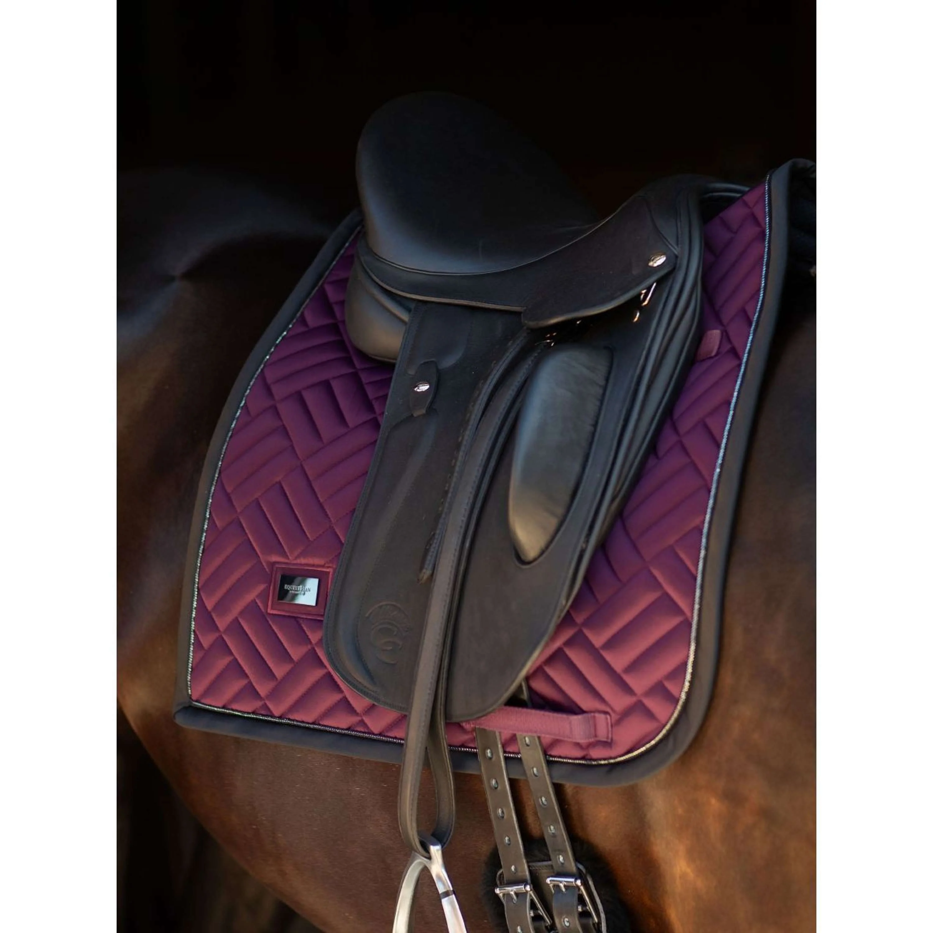 Equestrian Stockholm Sottosella Modern Dressage Purple Night - Image 2