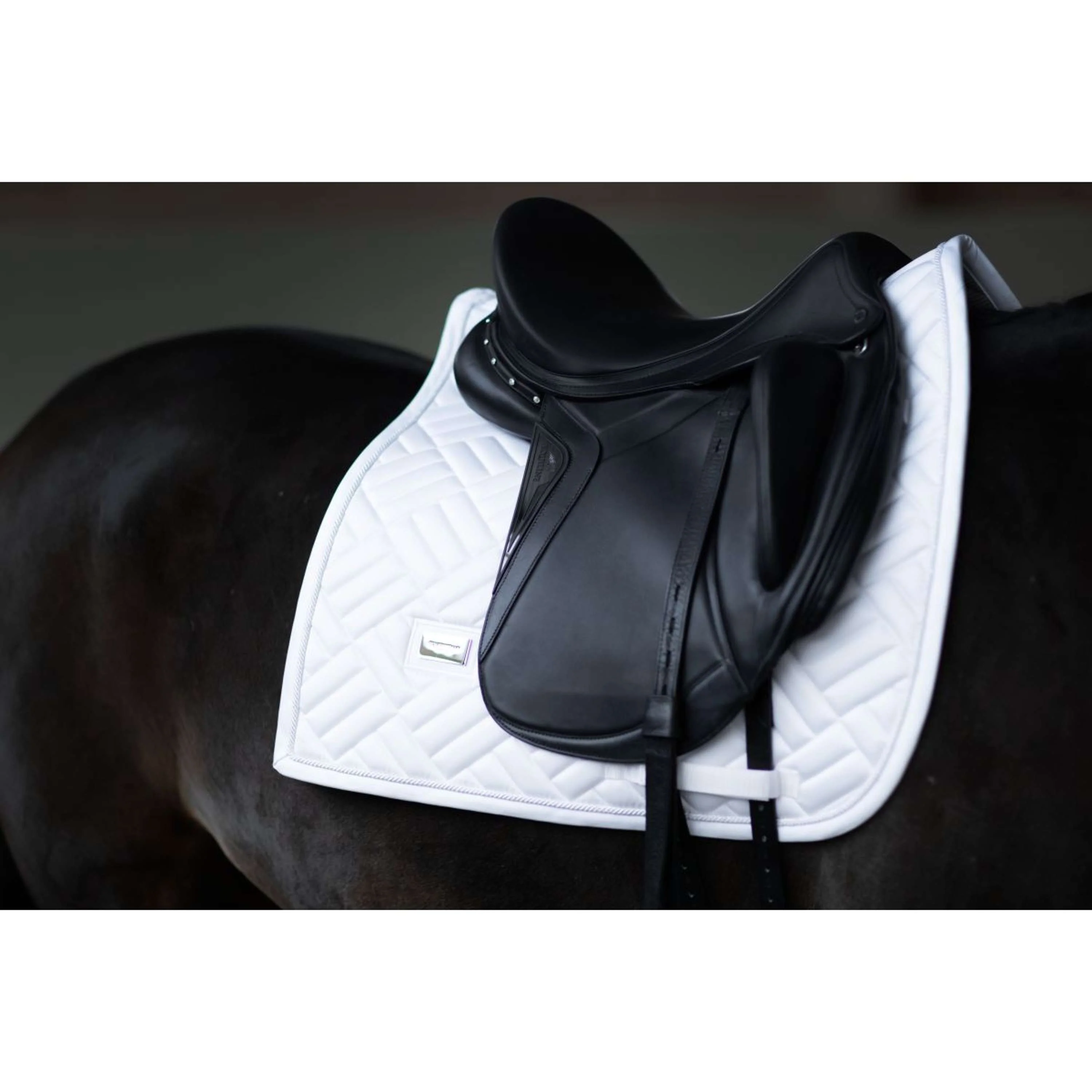Equestrian Stockholm Sottosella Modern Dressage White Silver - Image 2