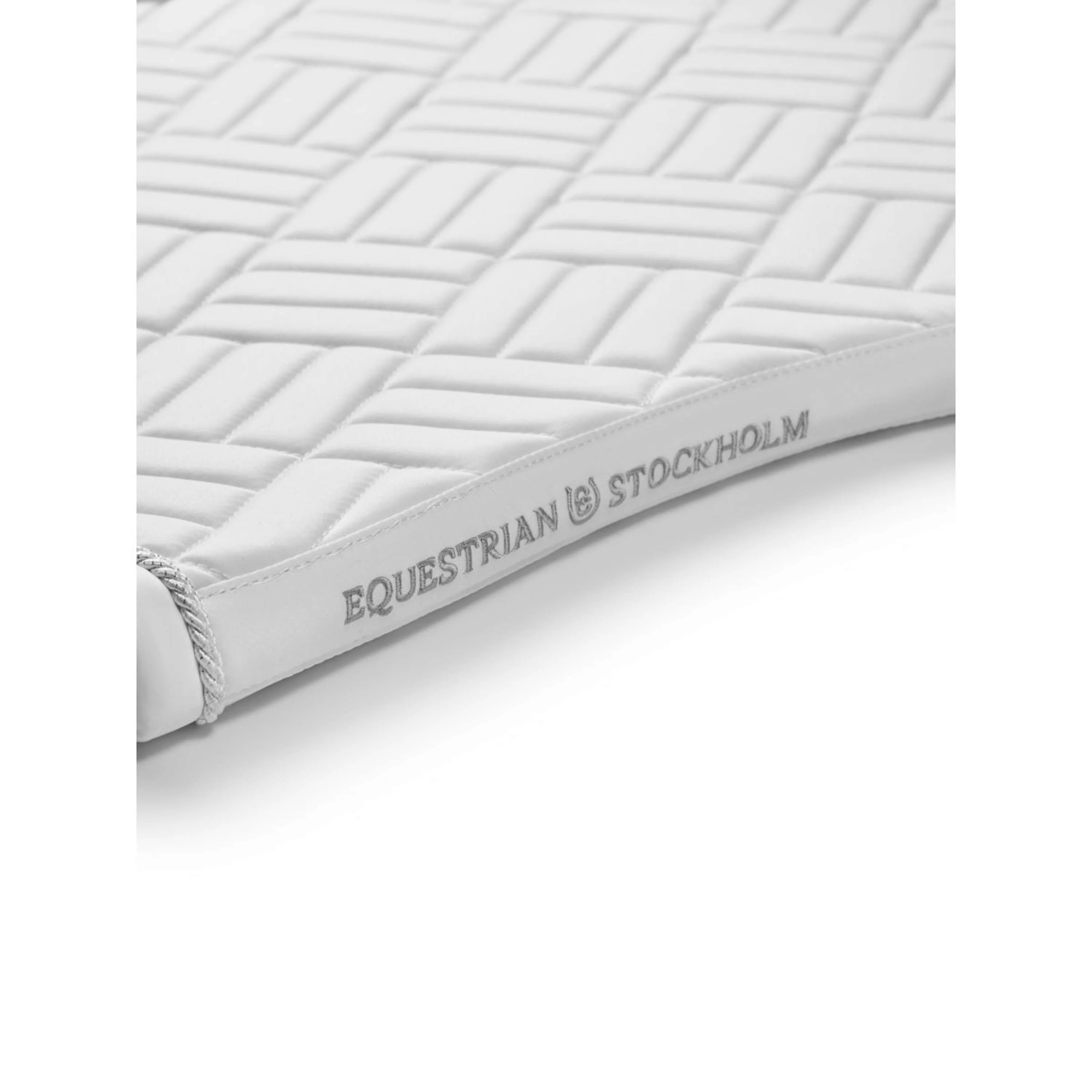 Equestrian Stockholm Sottosella Modern Dressage White Silver - Image 4