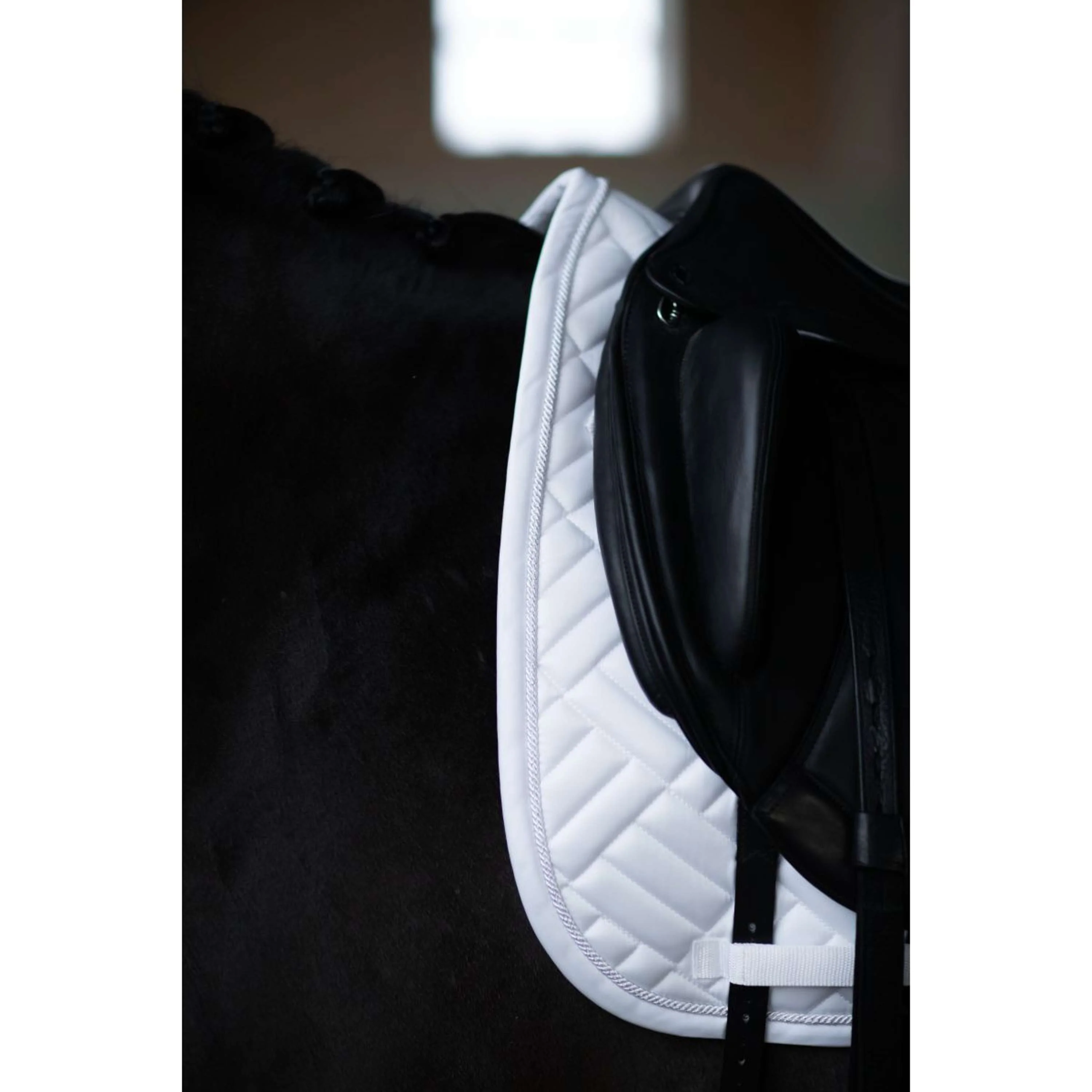 Equestrian Stockholm Sottosella Modern Dressage White Silver - Image 8