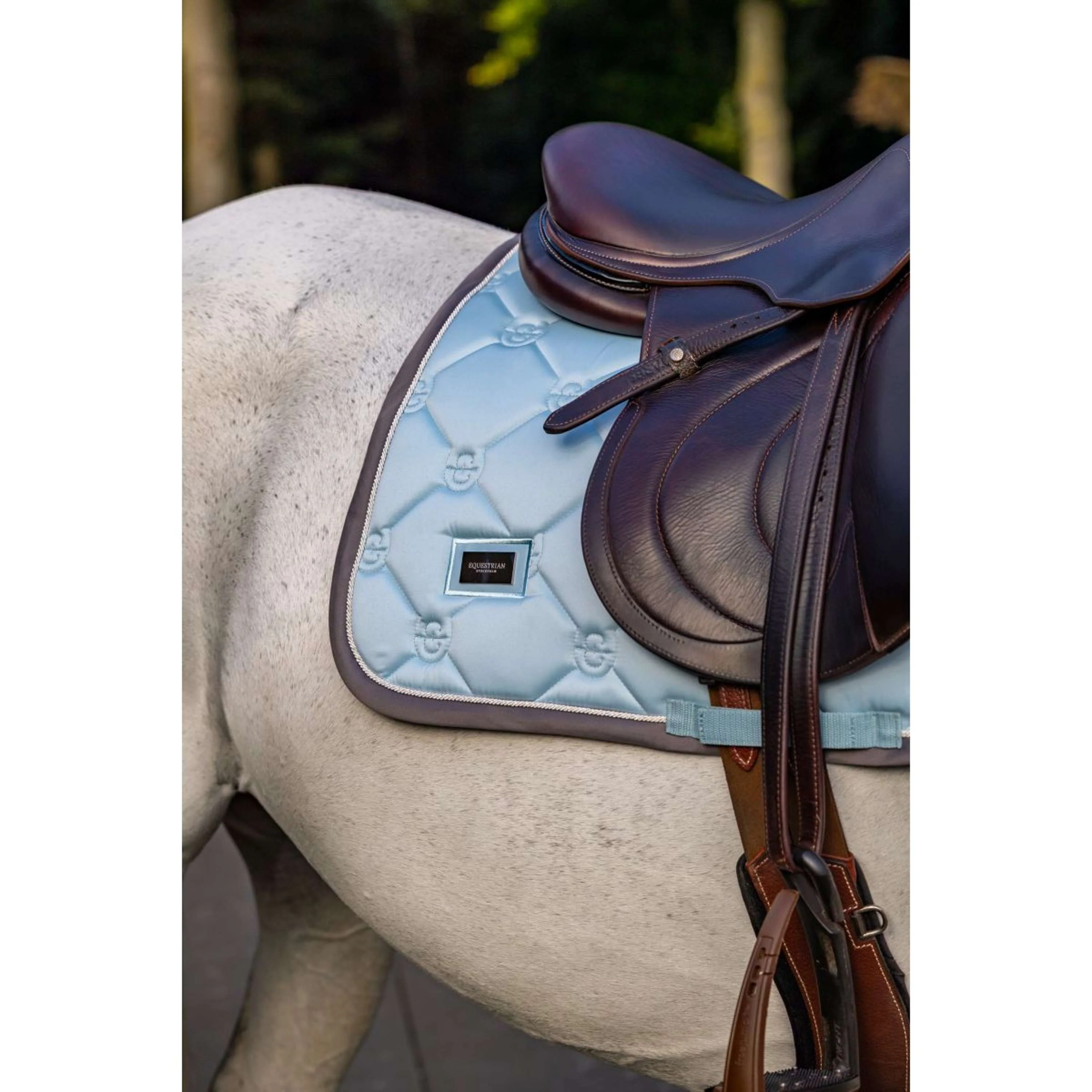 Equestrian Stockholm Sottosella saltando Ice Blue - Image 3