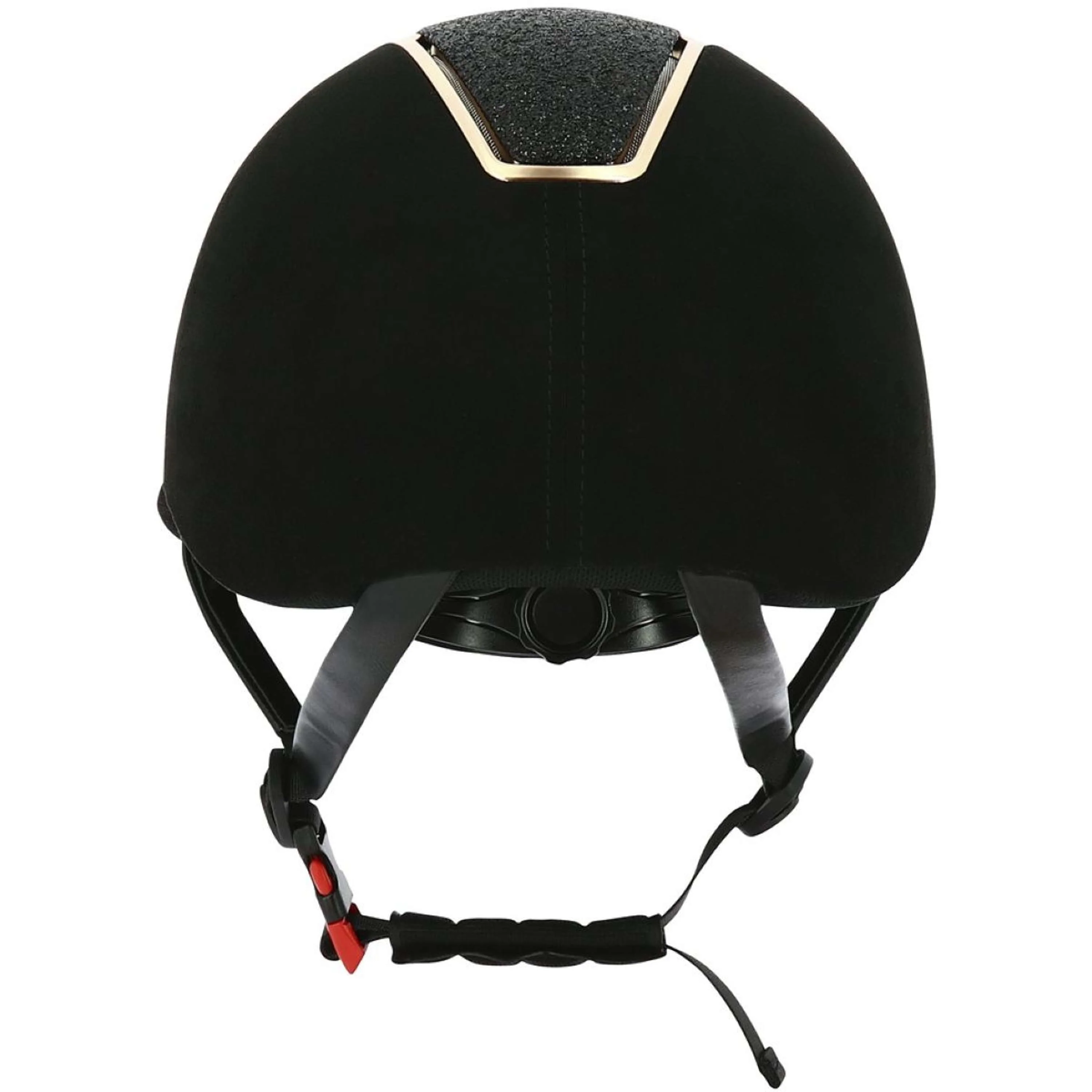 EQUITHÈME Casco da equitazione Glint Lamé Nero/Oro rosa - Image 4