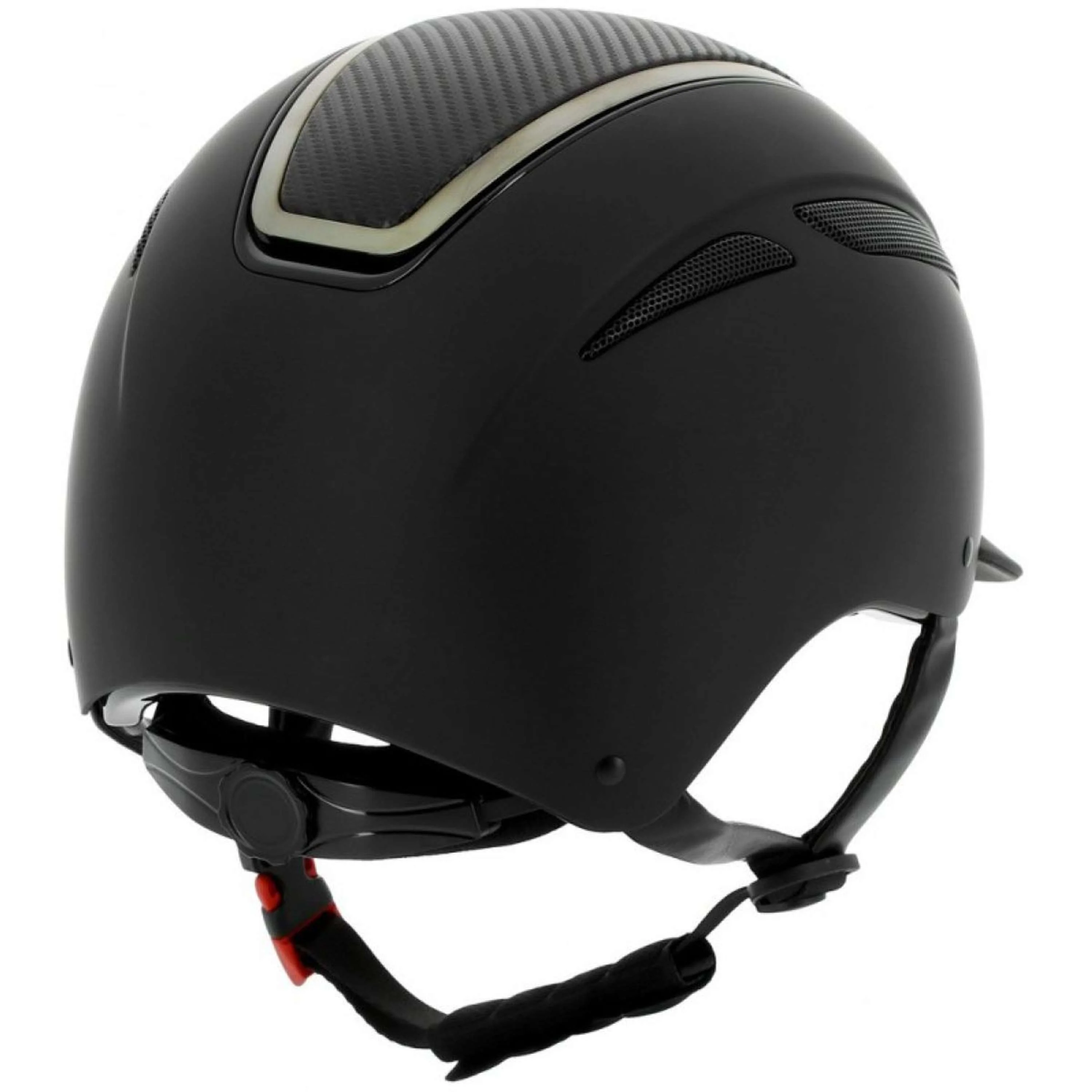 EQUITHÈME Casco da equitazione Nero/Cromo/Carbonio - Image 2