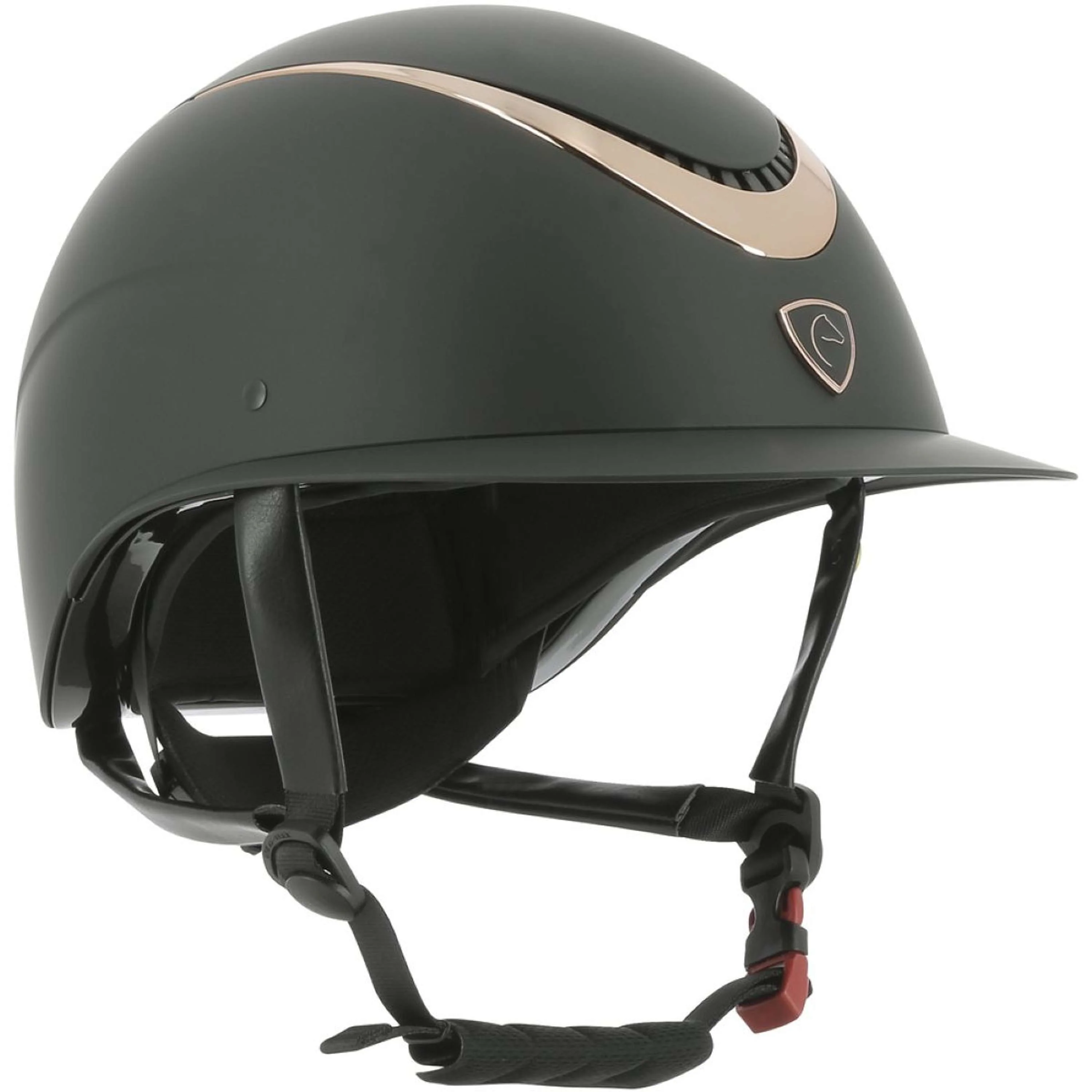 EQUITHÈME Casco da equitazione Wings Mips Oro rosa/nero - Image 6
