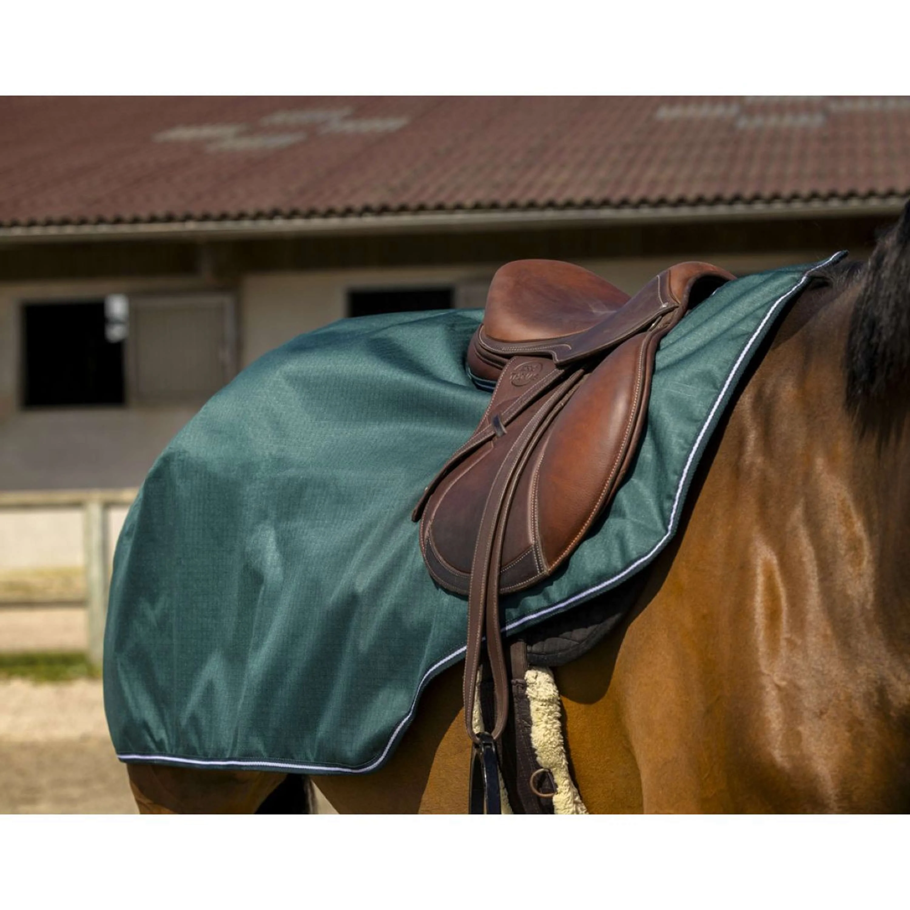 EQUITHÈME Coperta da esercizio 600D Verde - Image 2