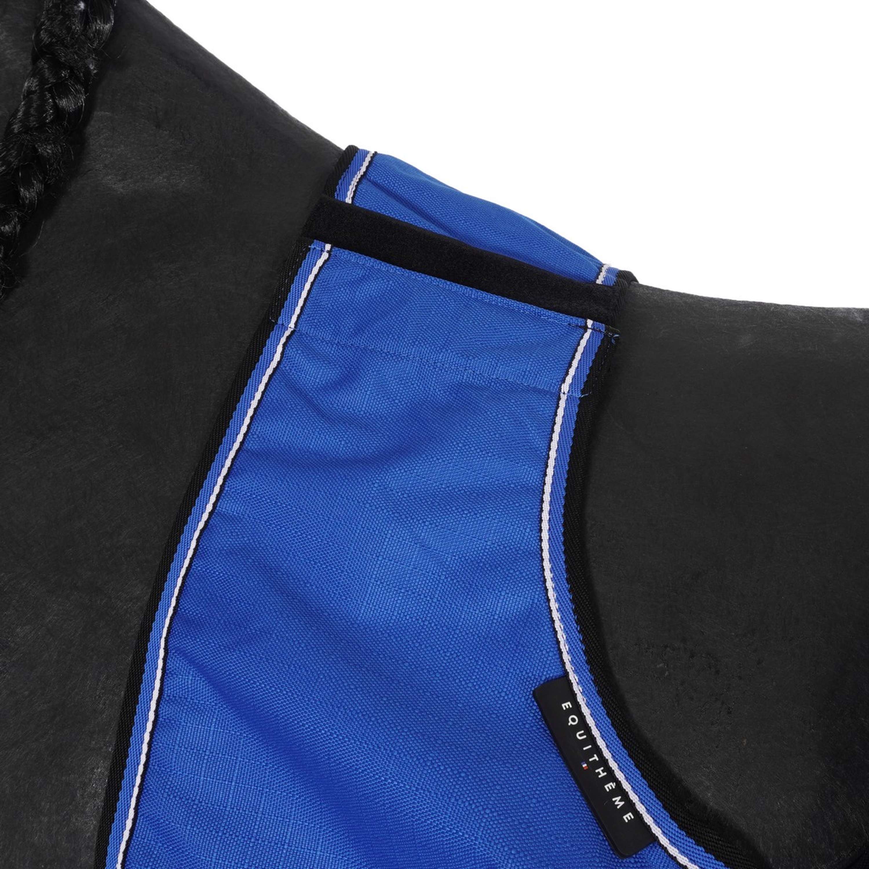 EQUITHÈME Coperta da esercizio Tyrex 1200D Fleece Blu/Nero - Image 3