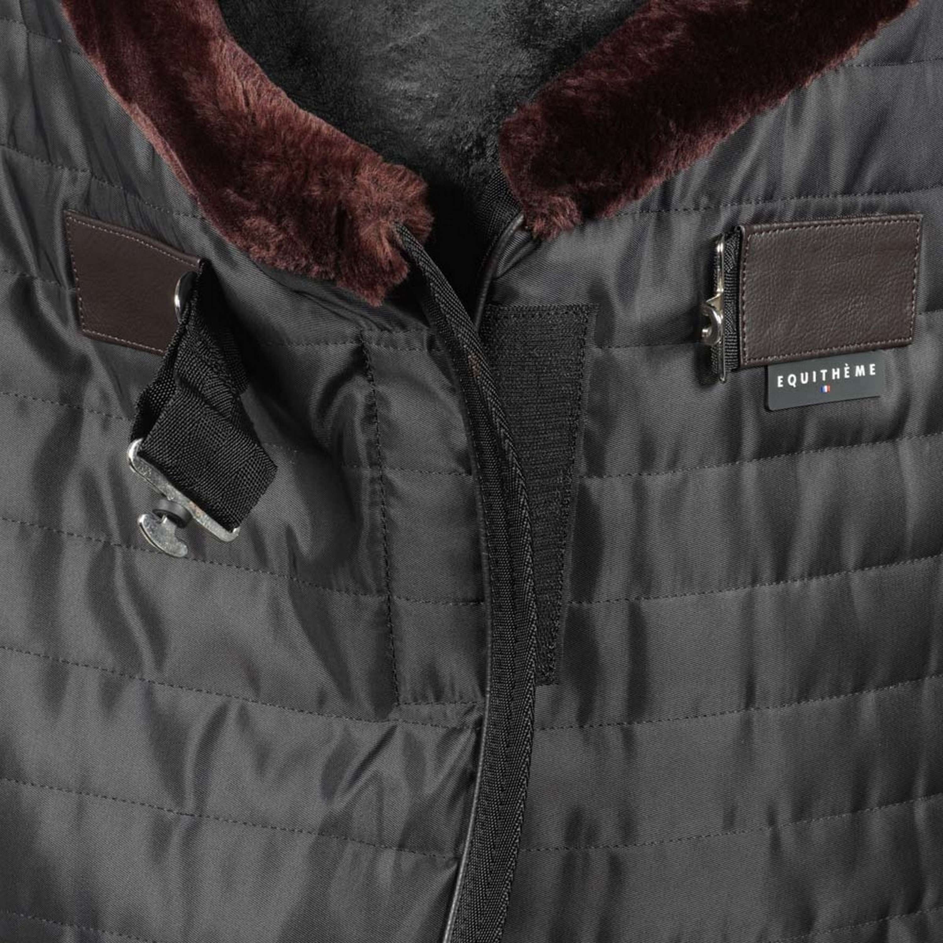 EQUITHÈME Coperta da scuderia Teddy Nero/Marrone - Image 3