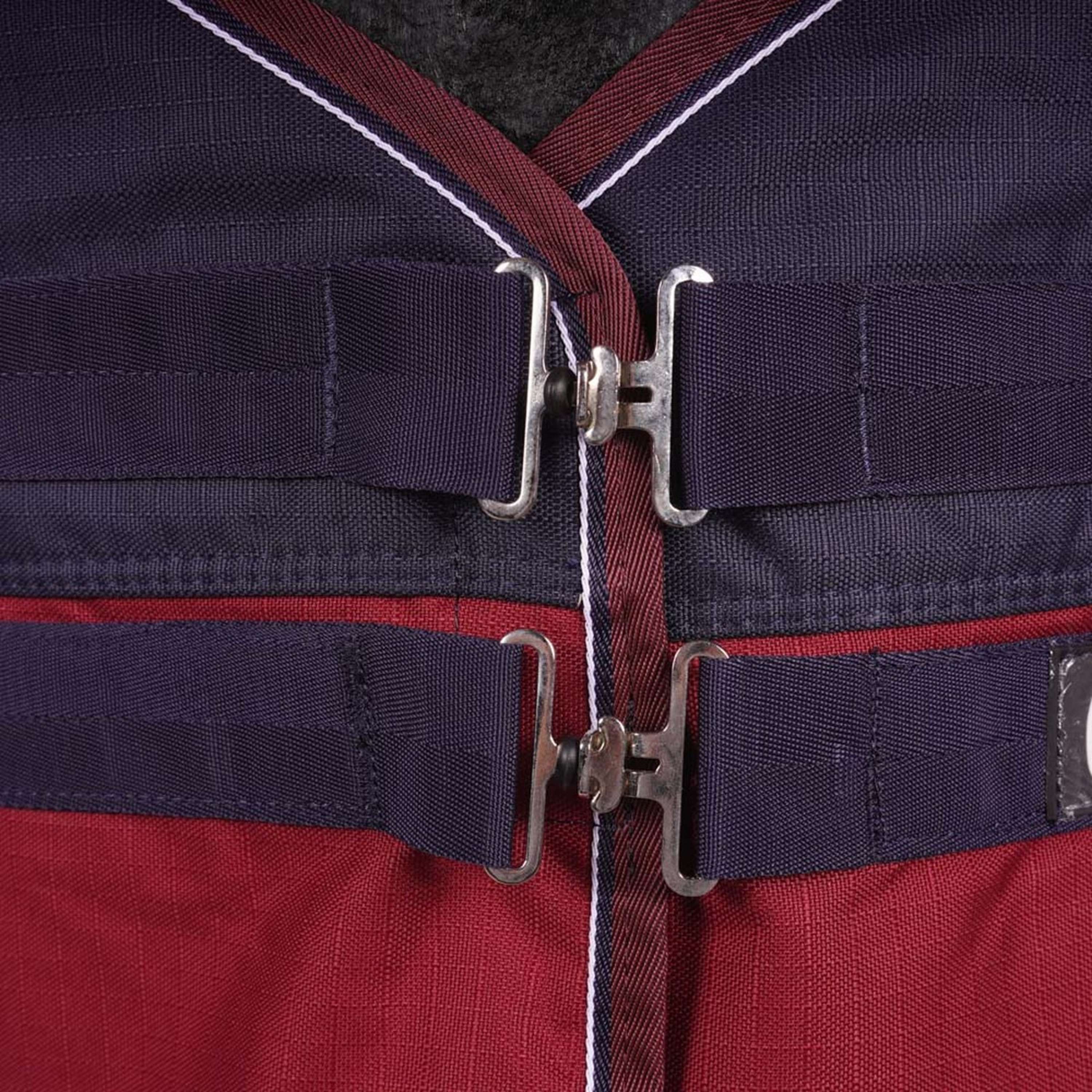 EQUITHÈME Coperta Impermeabile Tyrex 1200D 0 g Navy/Bordeaux - Image 2