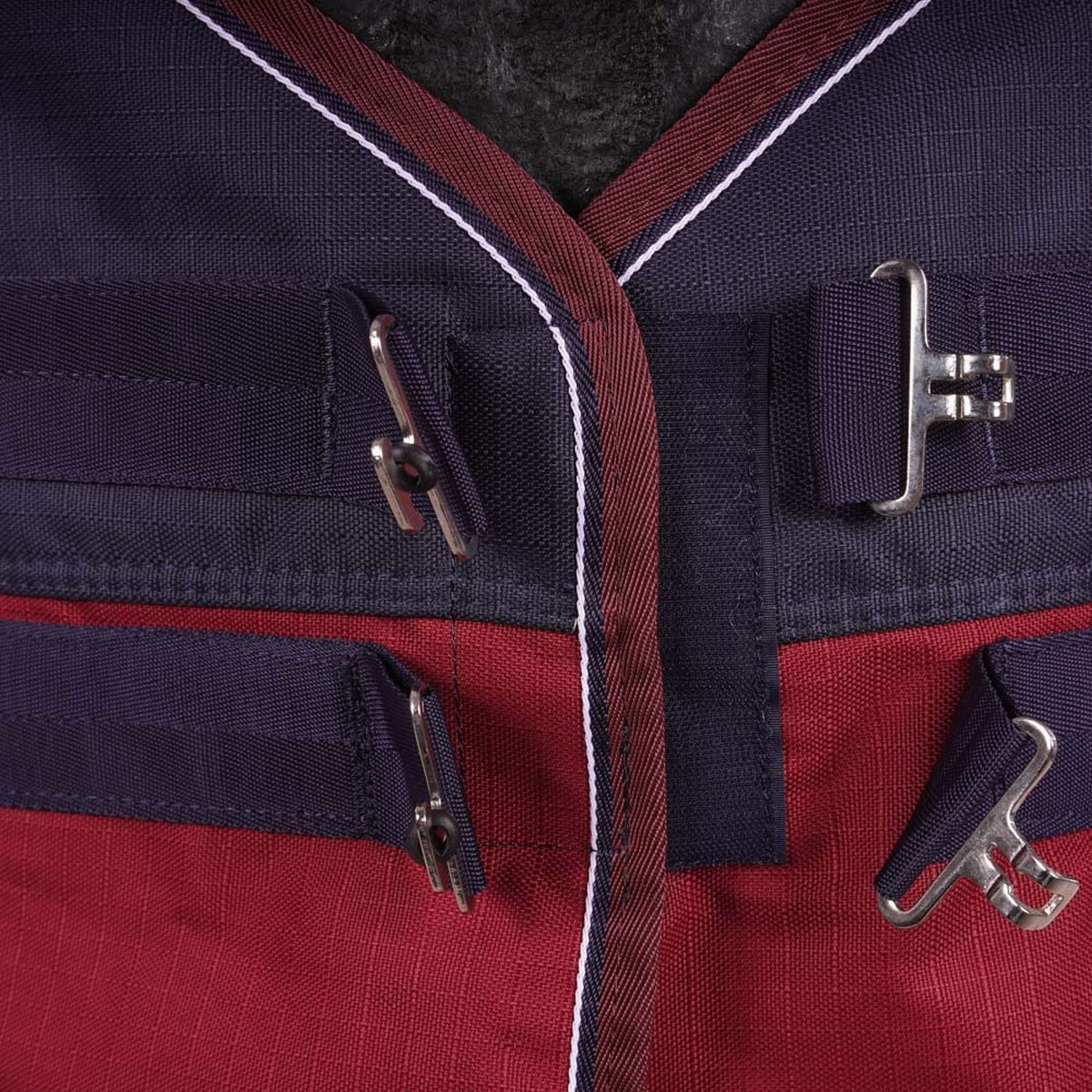 EQUITHÈME Coperta Impermeabile Tyrex 1200D 0 g Navy/Bordeaux - Image 3