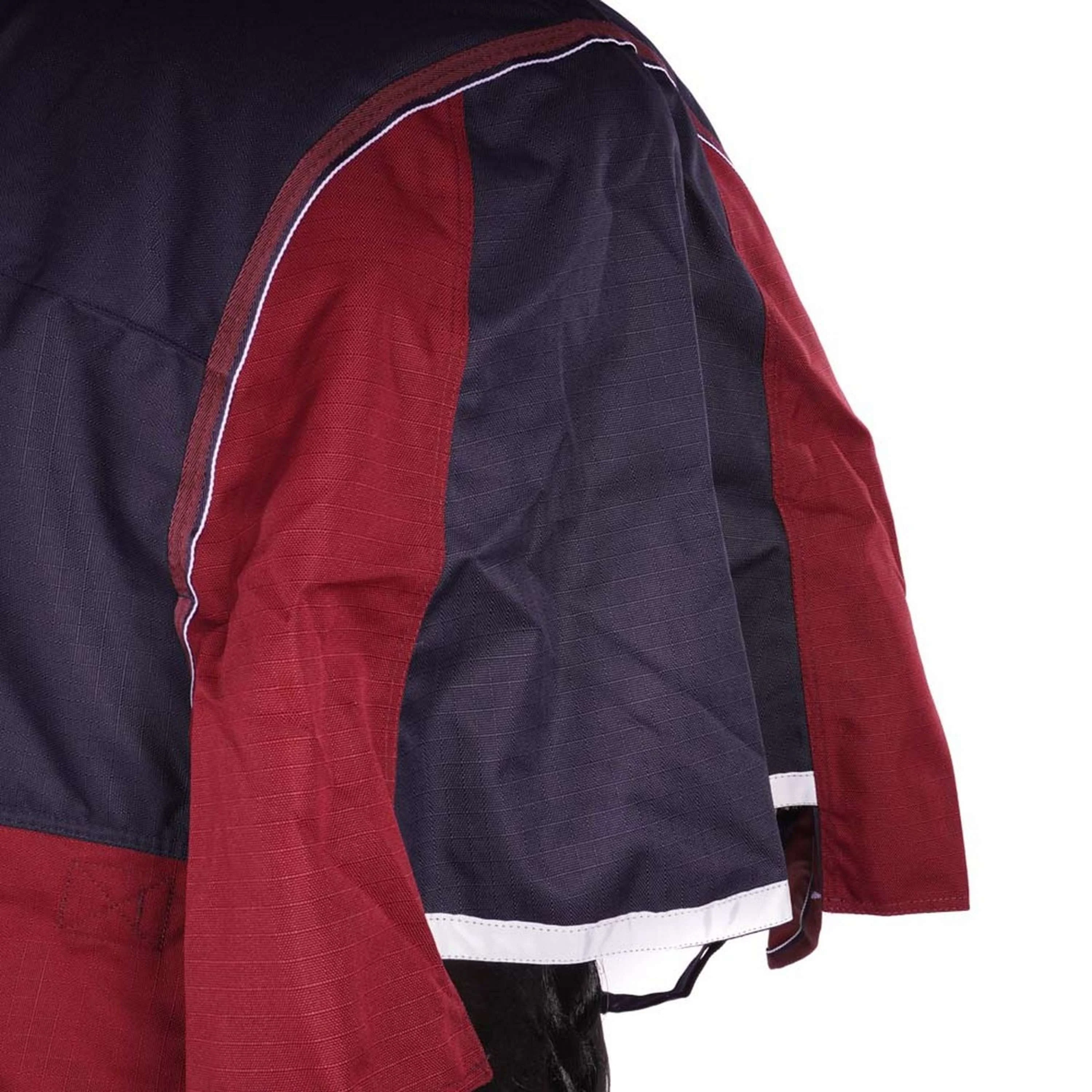 EQUITHÈME Coperta Impermeabile Tyrex 1200D 0 g Navy/Bordeaux - Image 7