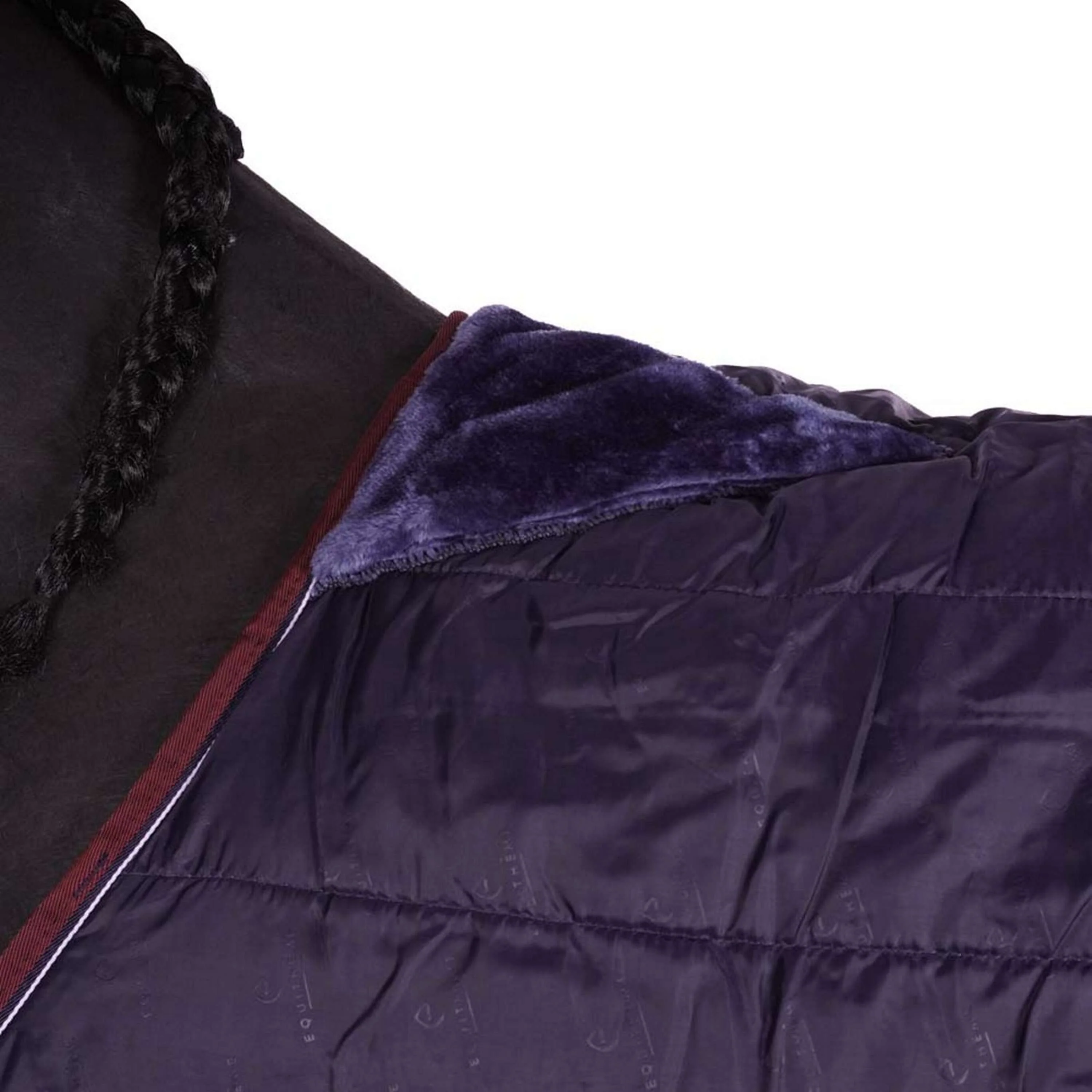 EQUITHÈME Coperta Impermeabile Tyrex 1200D 0 g Navy/Bordeaux - Image 8