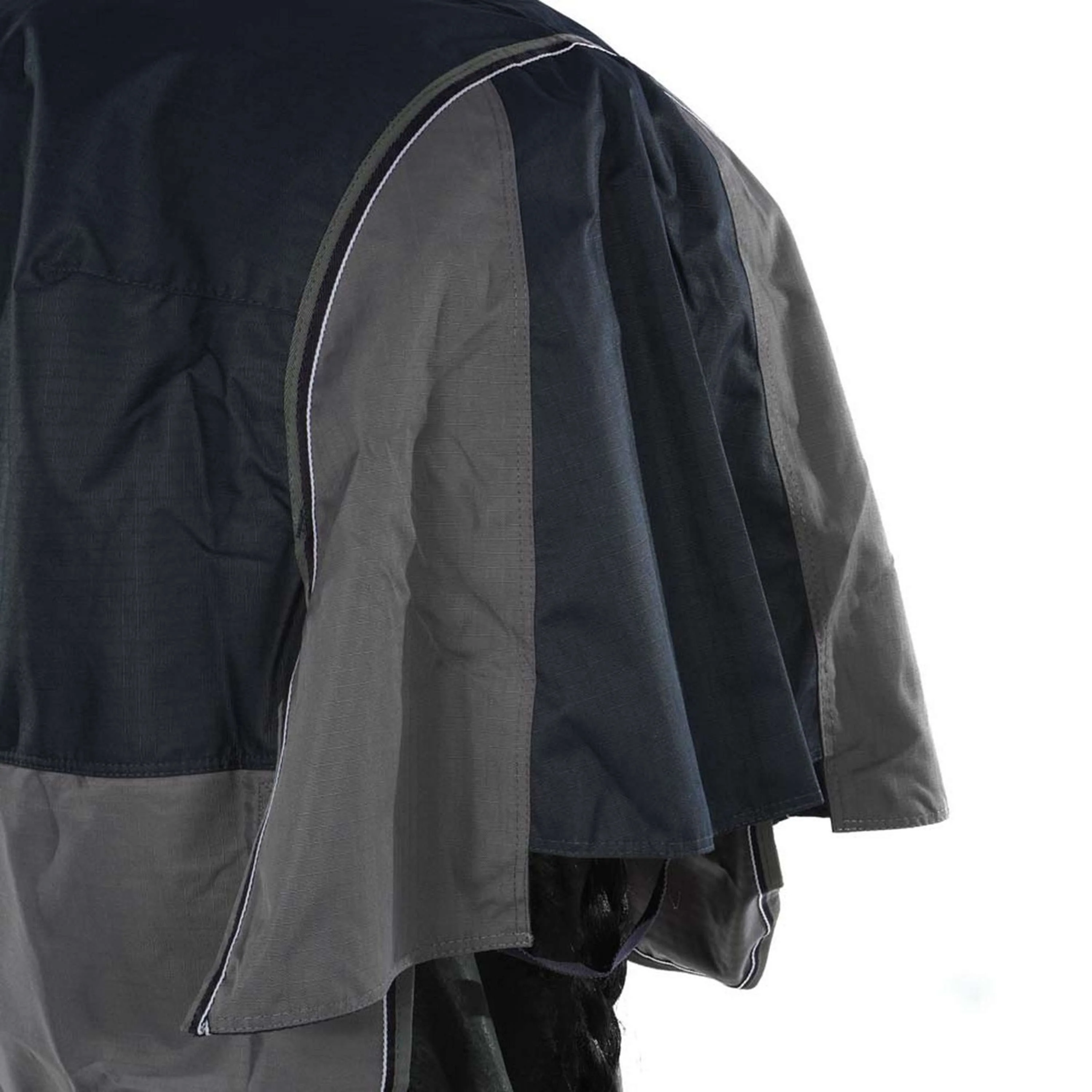 EQUITHÈME Coperta Impermeabile Tyrex 600D Punti blu scuro/grigi - Image 10