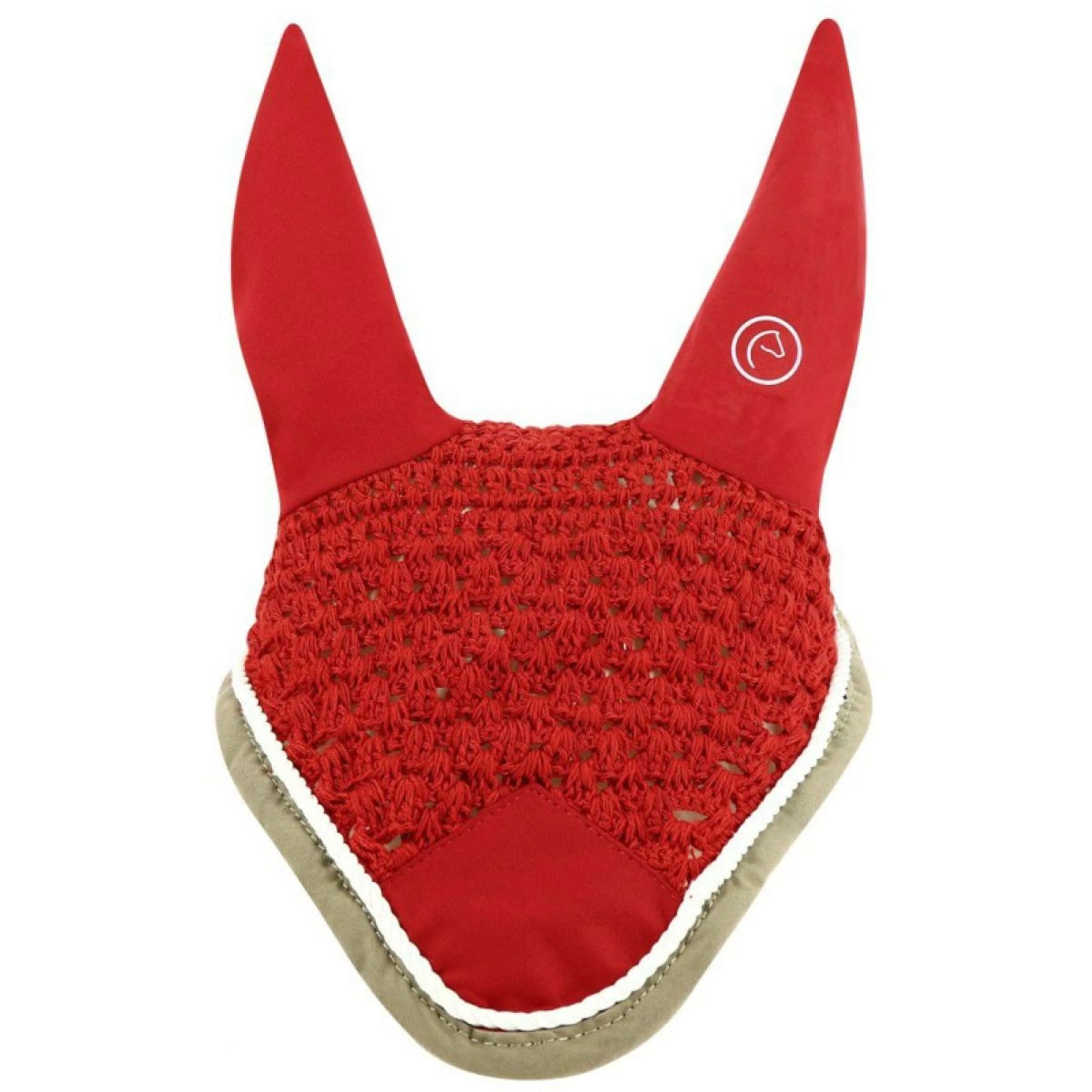 EQUITHÈME Cuffietta Polyfun Rosso/Tortora