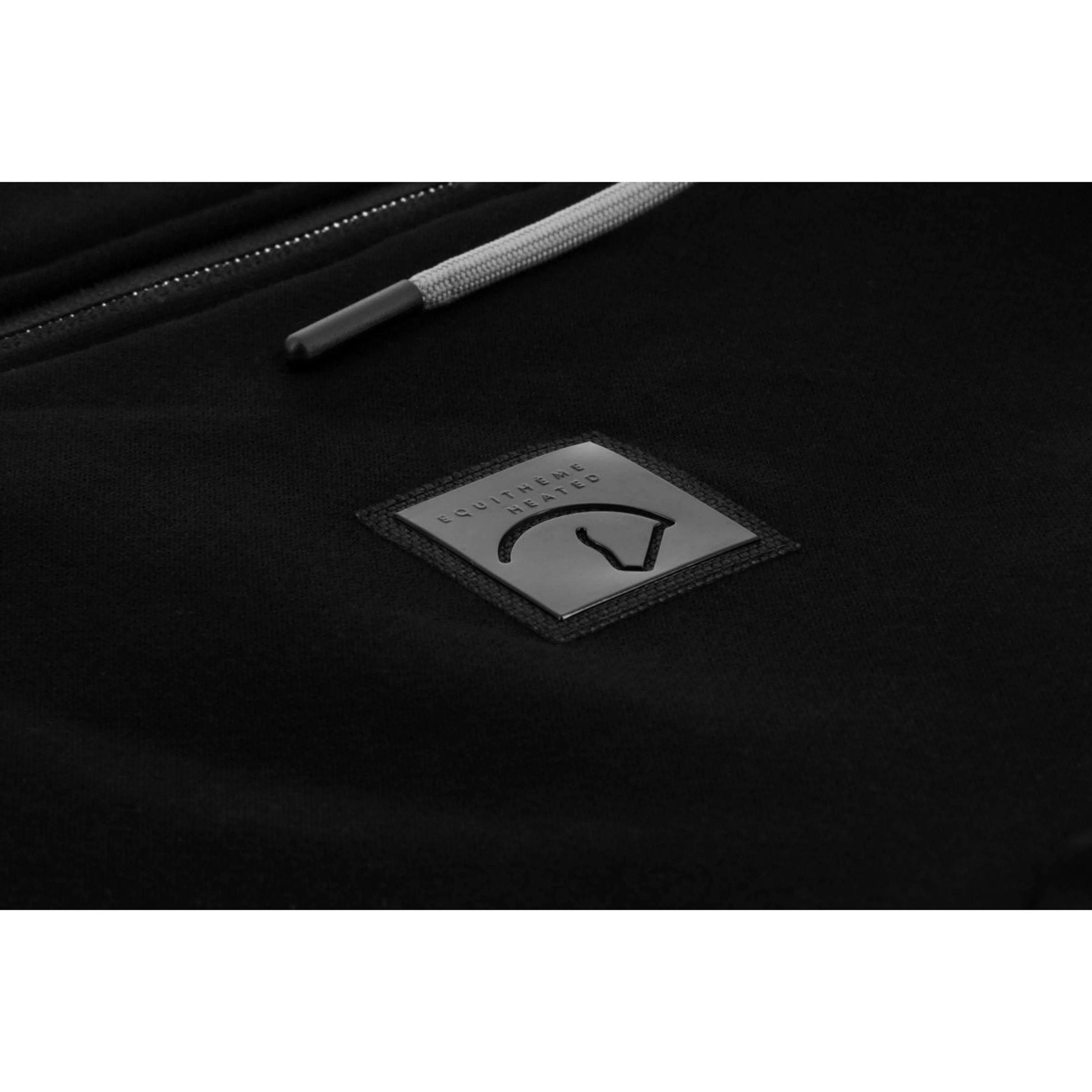 EQUITHÈME Felpa con cappuccio e zip Olwen Nero - Image 6