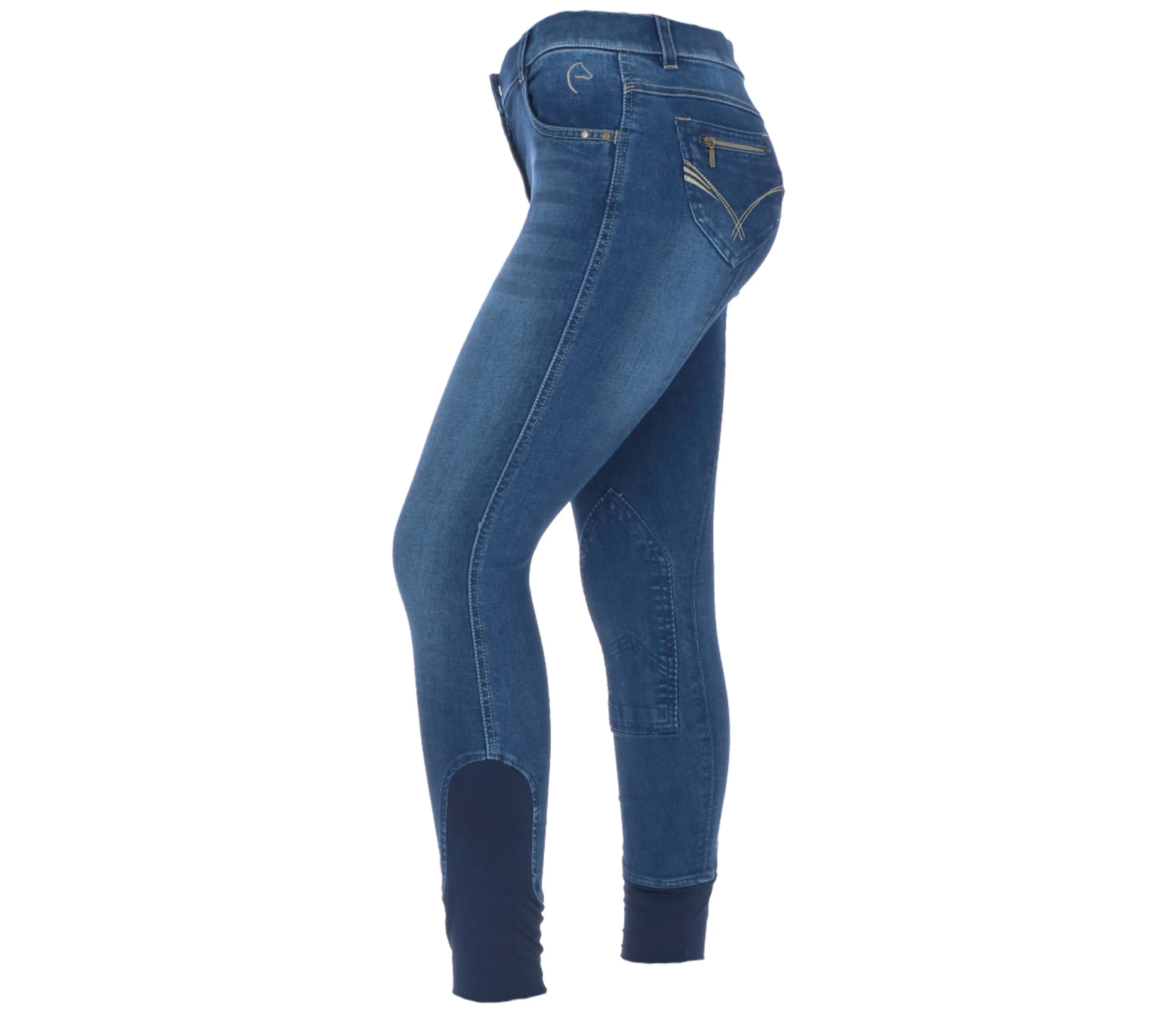 EQUITHÈME Jeans Texas Blu denim/beige - Image 2