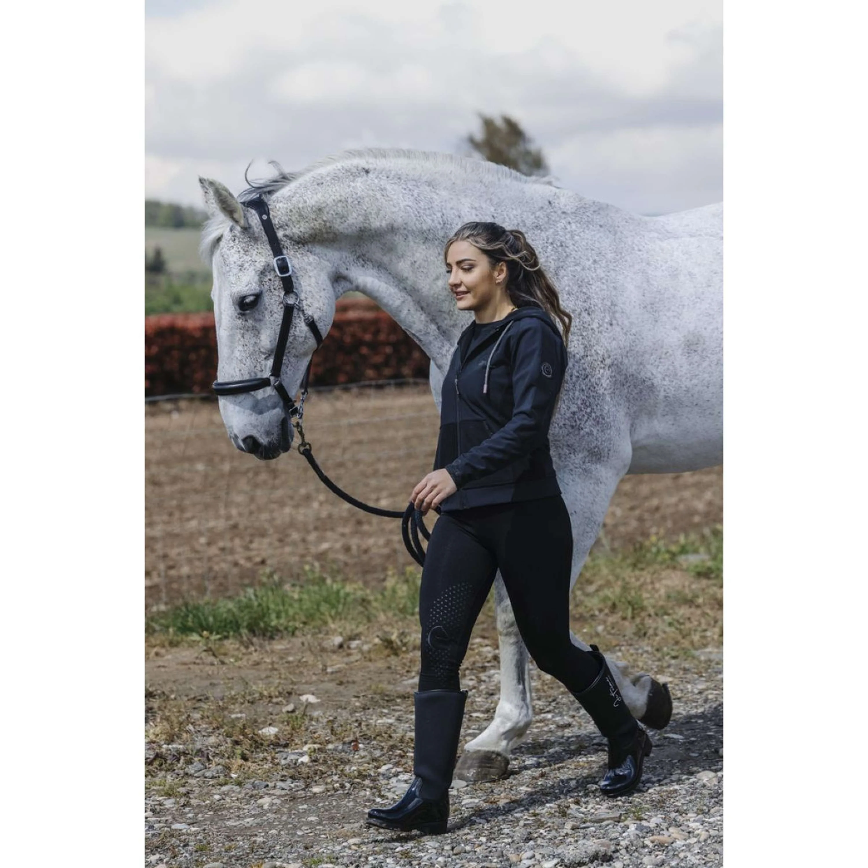 EQUITHÈME Leggings da Equitazione Acacia Nero - Image 5
