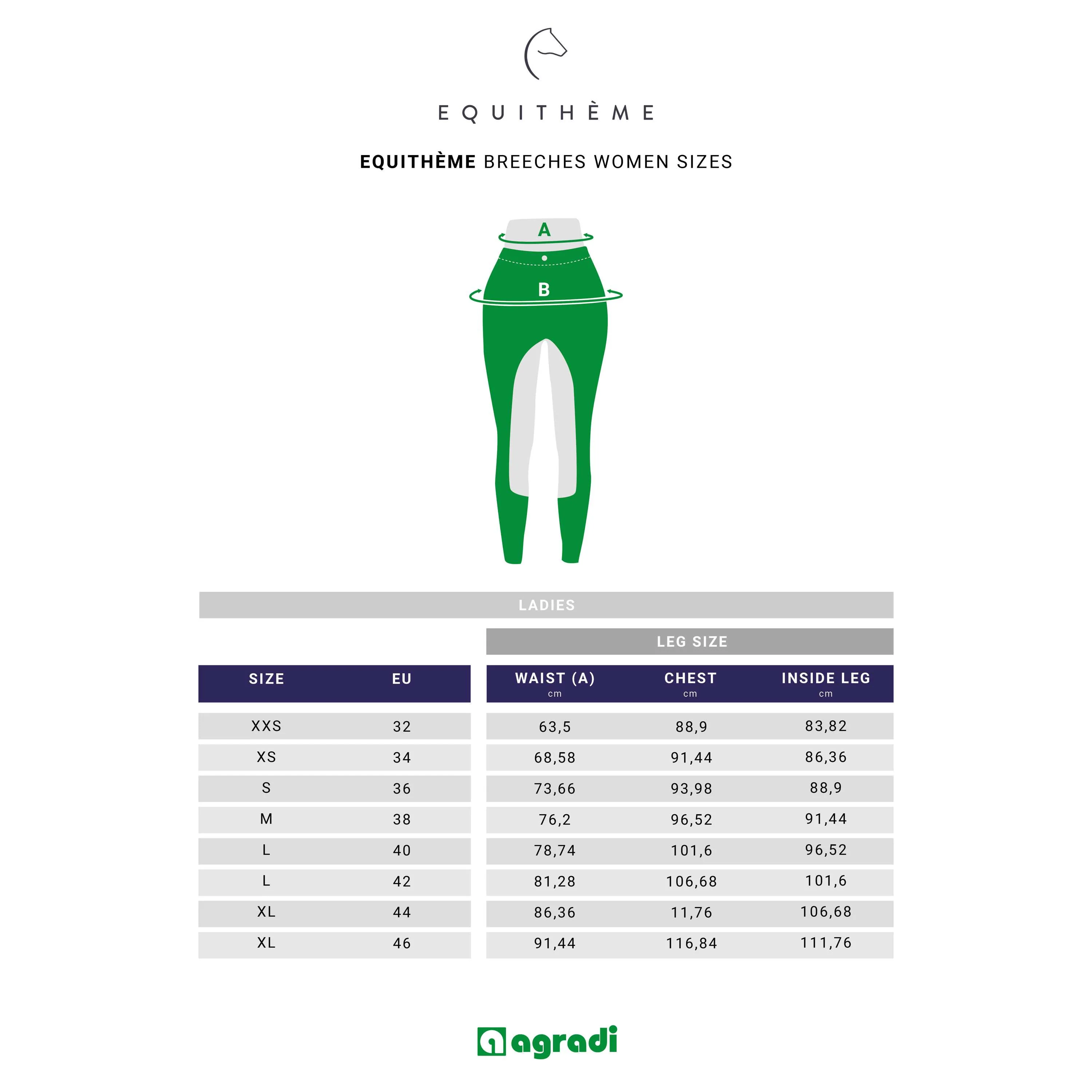 EQUITHÈME Leggings da Equitazione Acacia Nero - Image 8