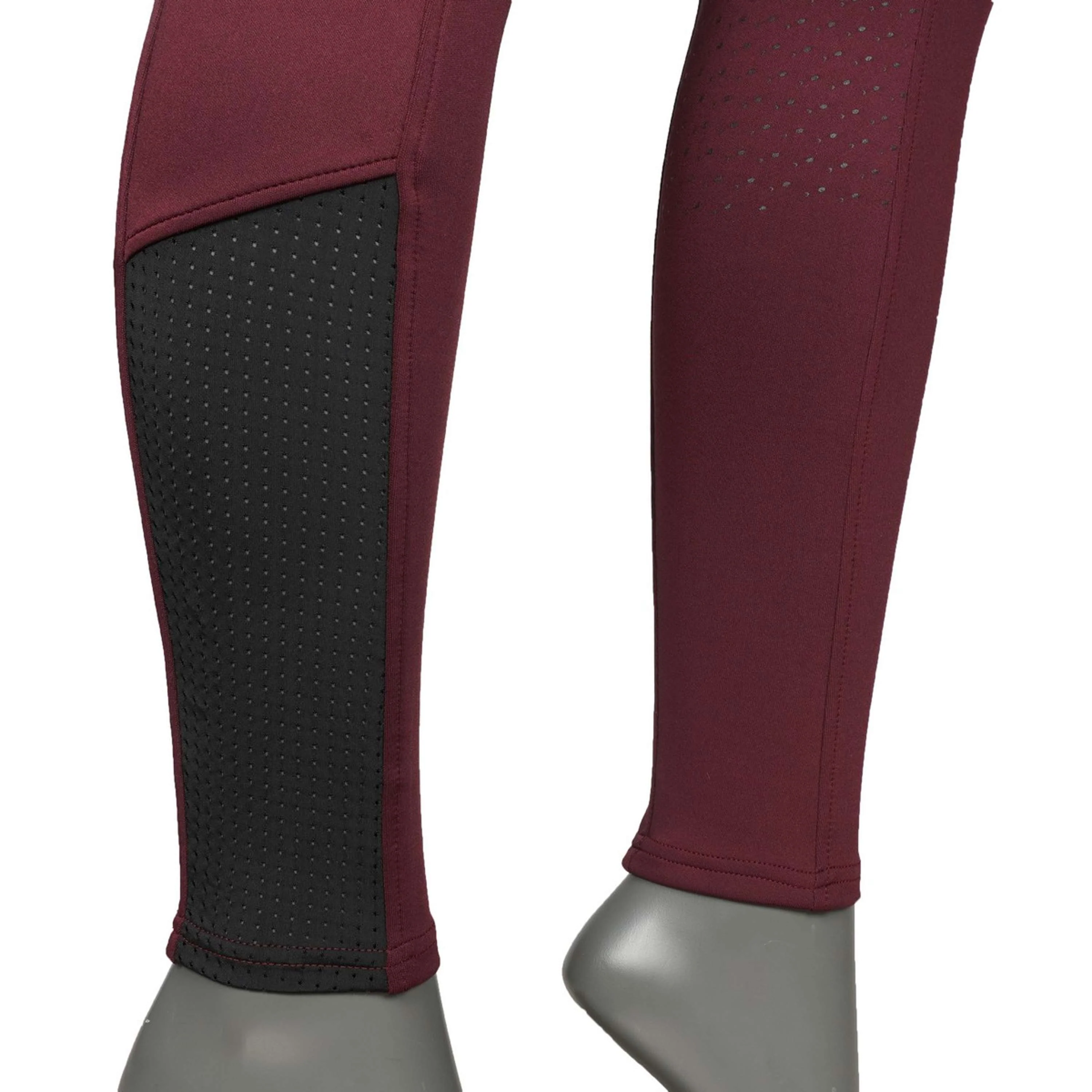 EQUITHÈME Leggings da Equitazione Brigitte Bordeaux - Image 10