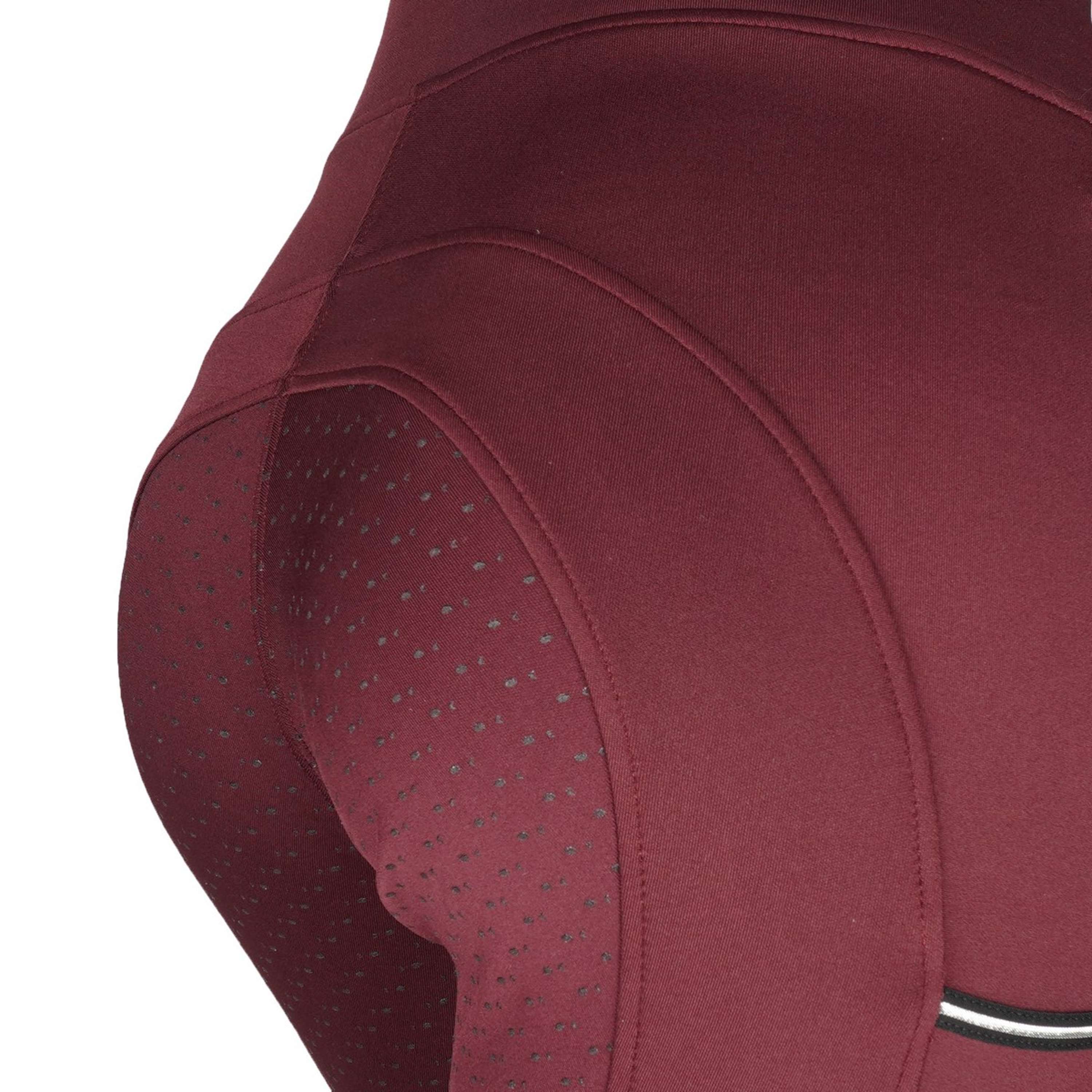 EQUITHÈME Leggings da Equitazione Brigitte Bordeaux - Image 7