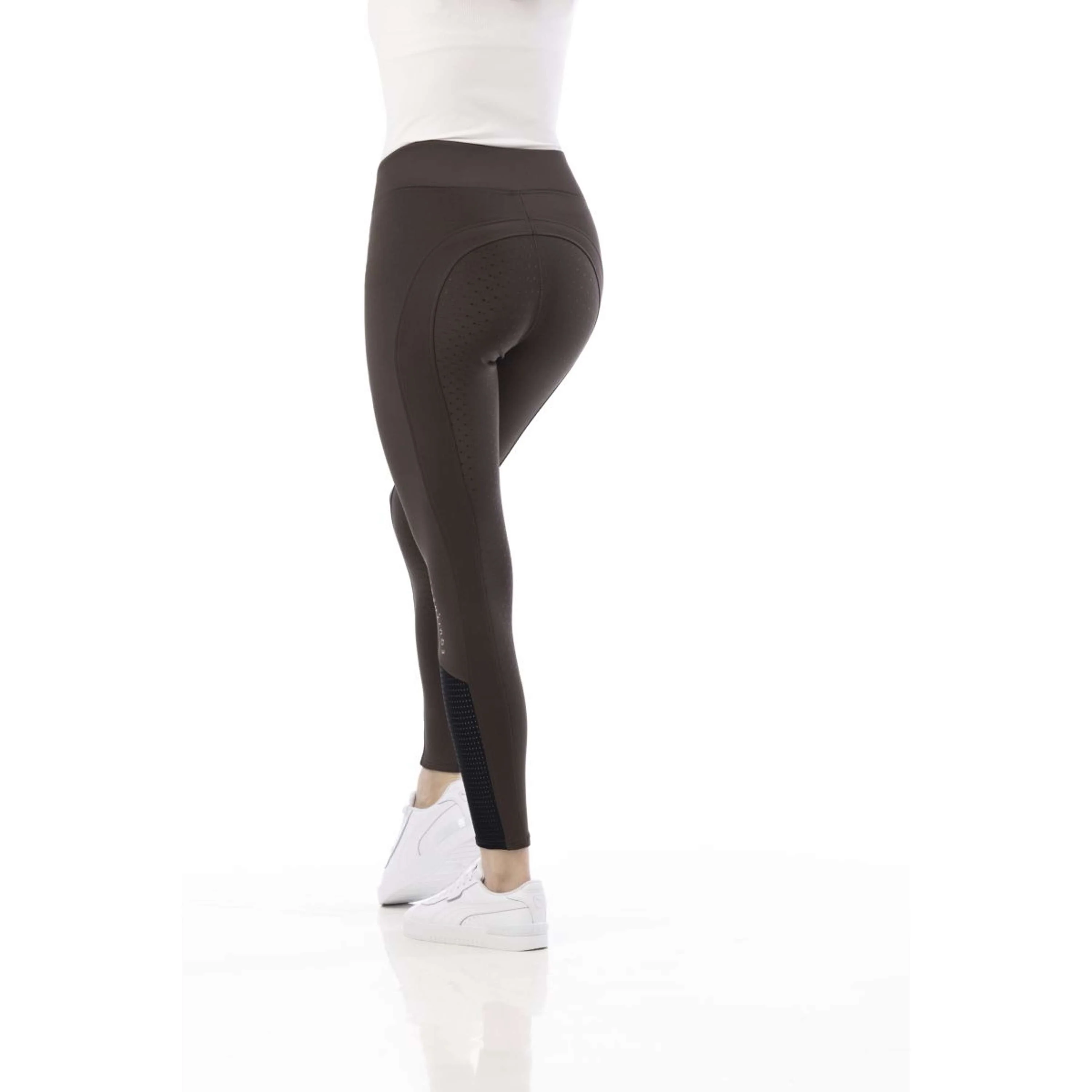 EQUITHÈME Leggings da Equitazione Brigitte Castagno - Image 3