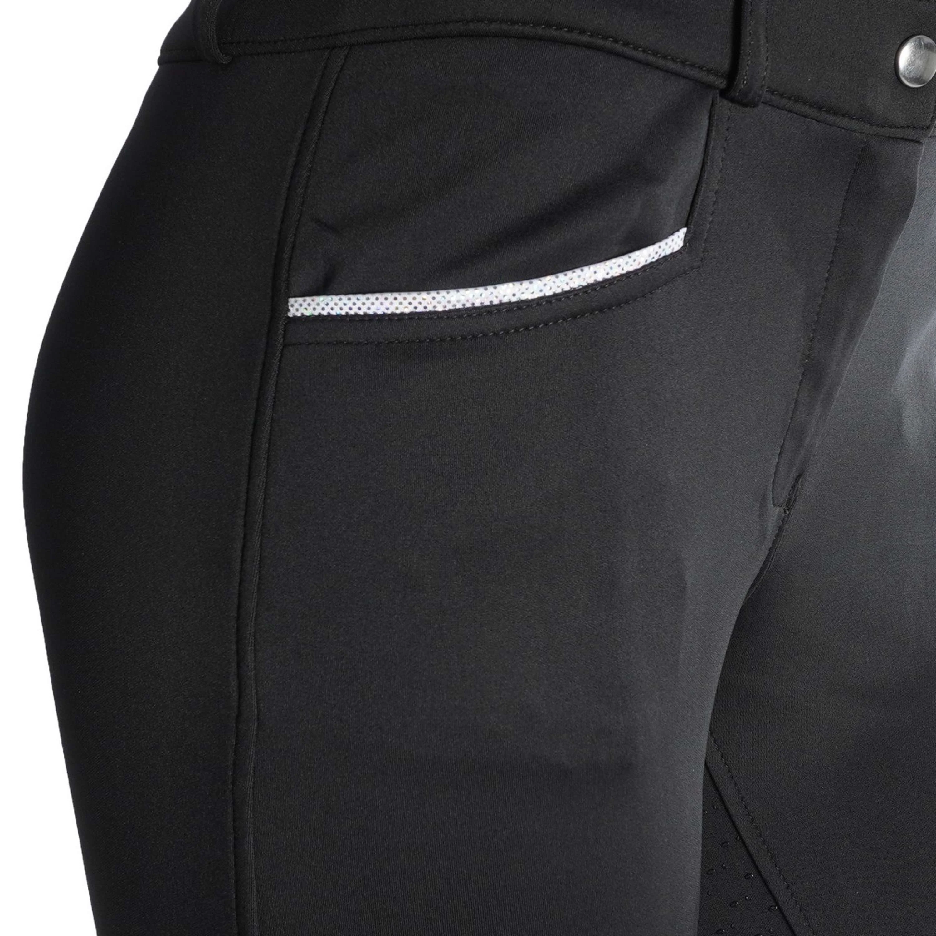 EQUITHÈME Pantaloni da Equitazione Claudine Nero - Image 8