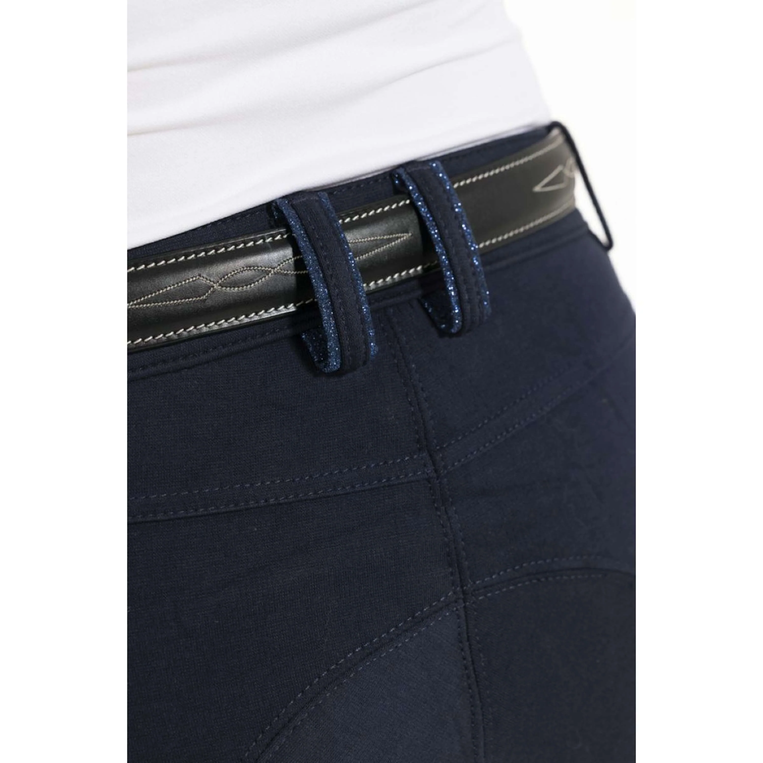 EQUITHÈME Calzoni Kim Organic Cotton Navy - Image 7