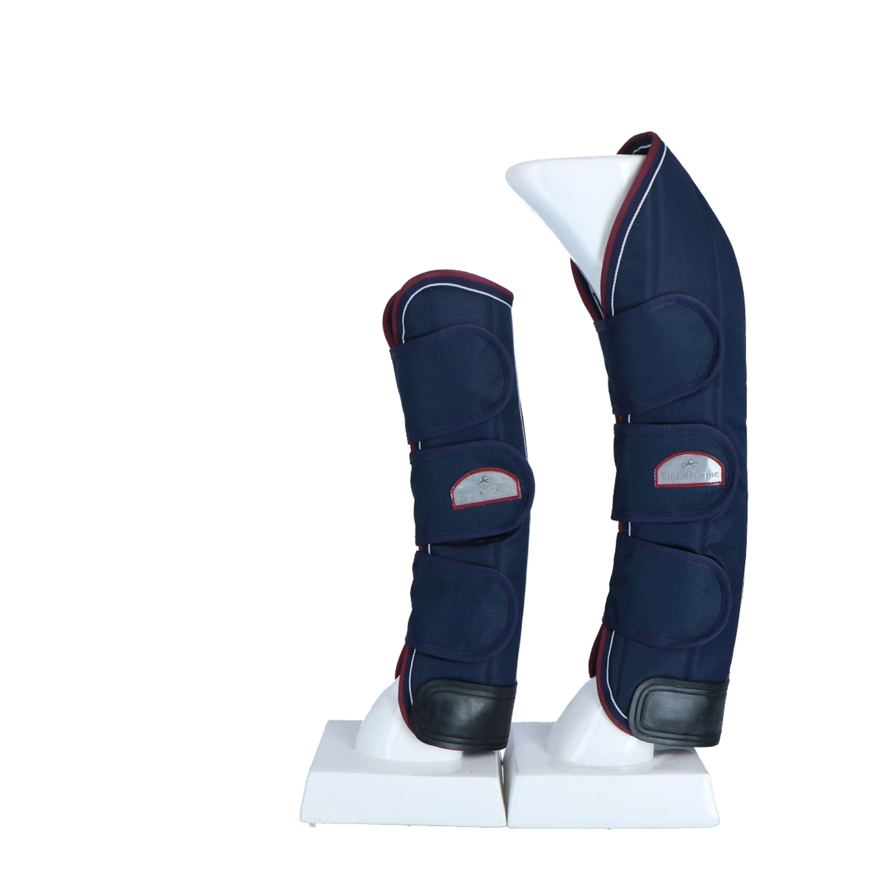 EQUITHÈME Protettori da trasporto Blu navy/Borgogna/Bianco - Image 2