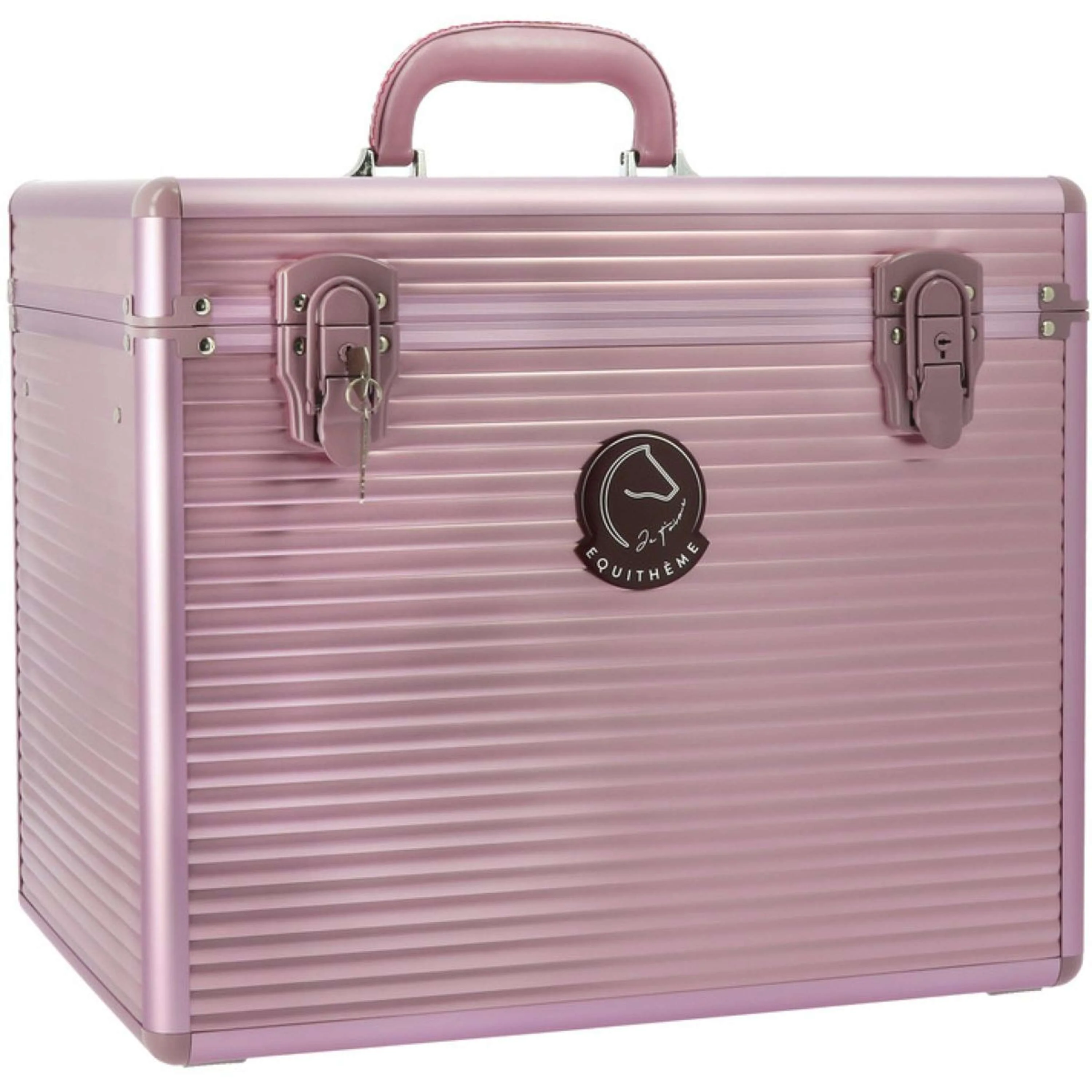 EQUITHÈME Scatola per Toelettatura Je T'aime Rosa/Borgogna
