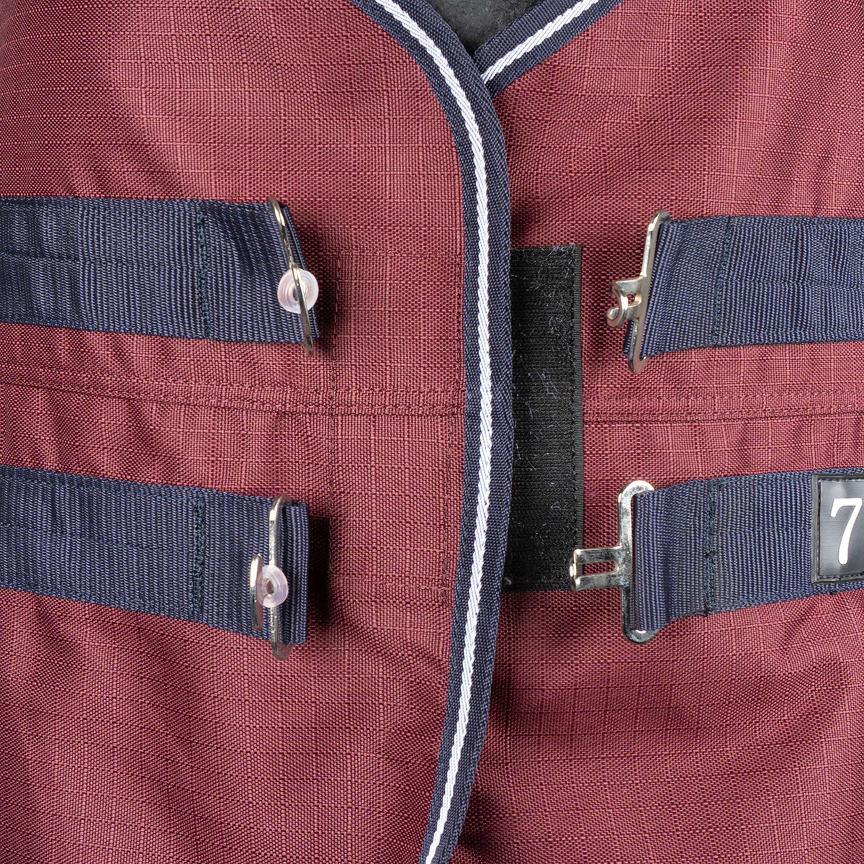 EQUITHÈME Tappeto da Esterno 1200D 0g High Neck Borgogna - Image 6