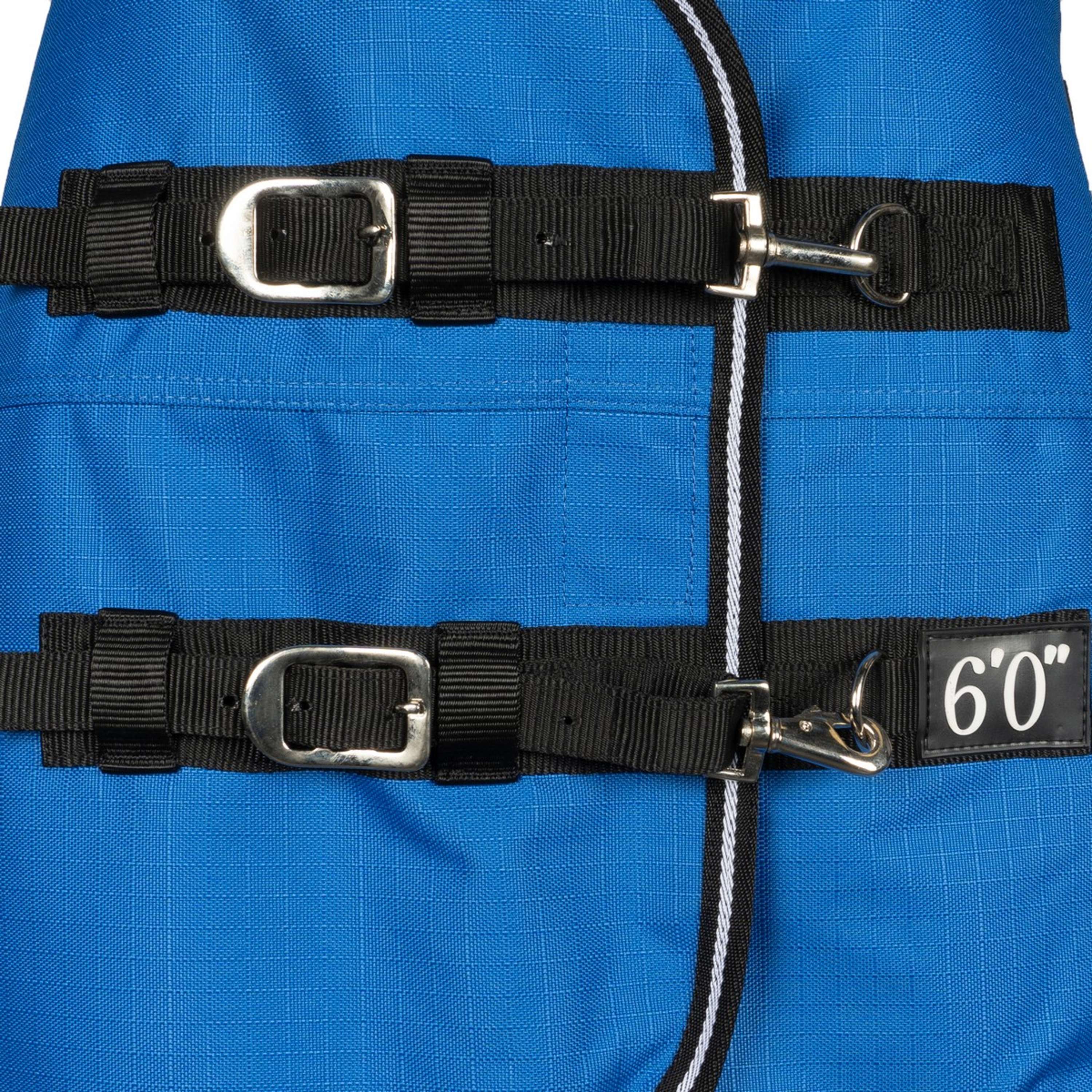 EQUITHÈME Tappeto da Esterno 1200D 50g Aisance High Neck Royal Blue - Image 4